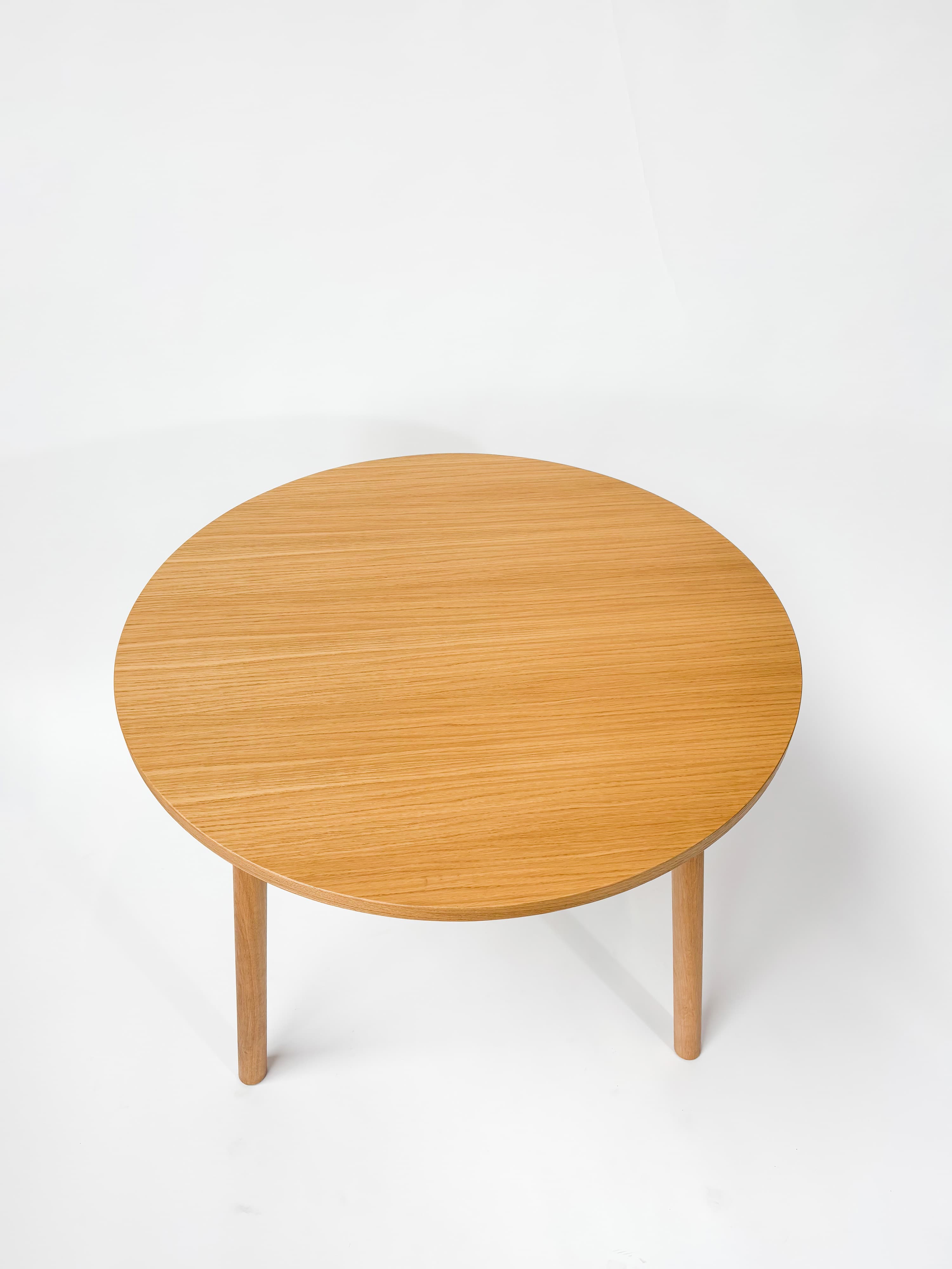 CRUSO Ashwood Oak Wooden Table - 90cm-1