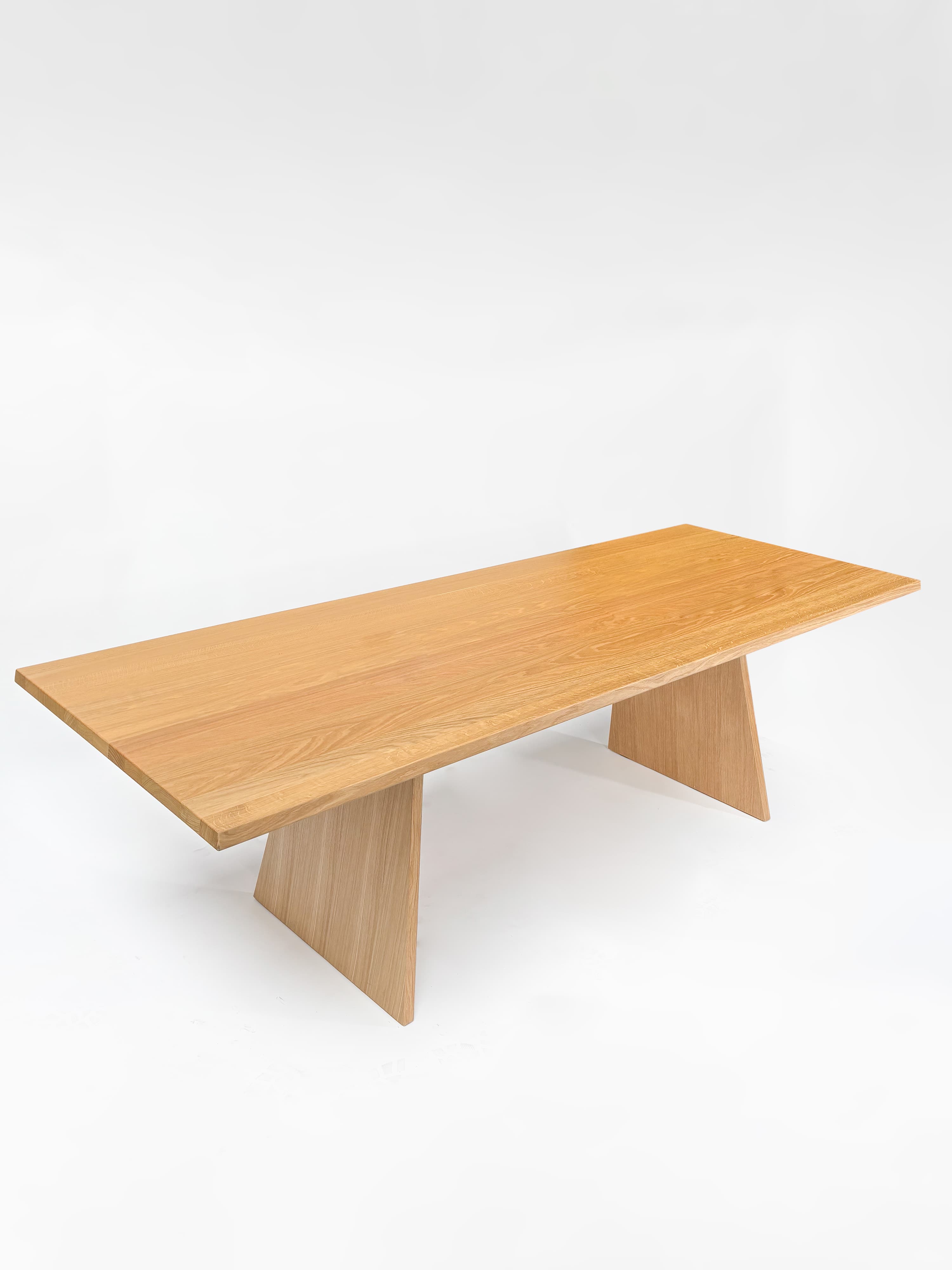 CRUSO Natural Oak Table - 240cm x 90cm-2