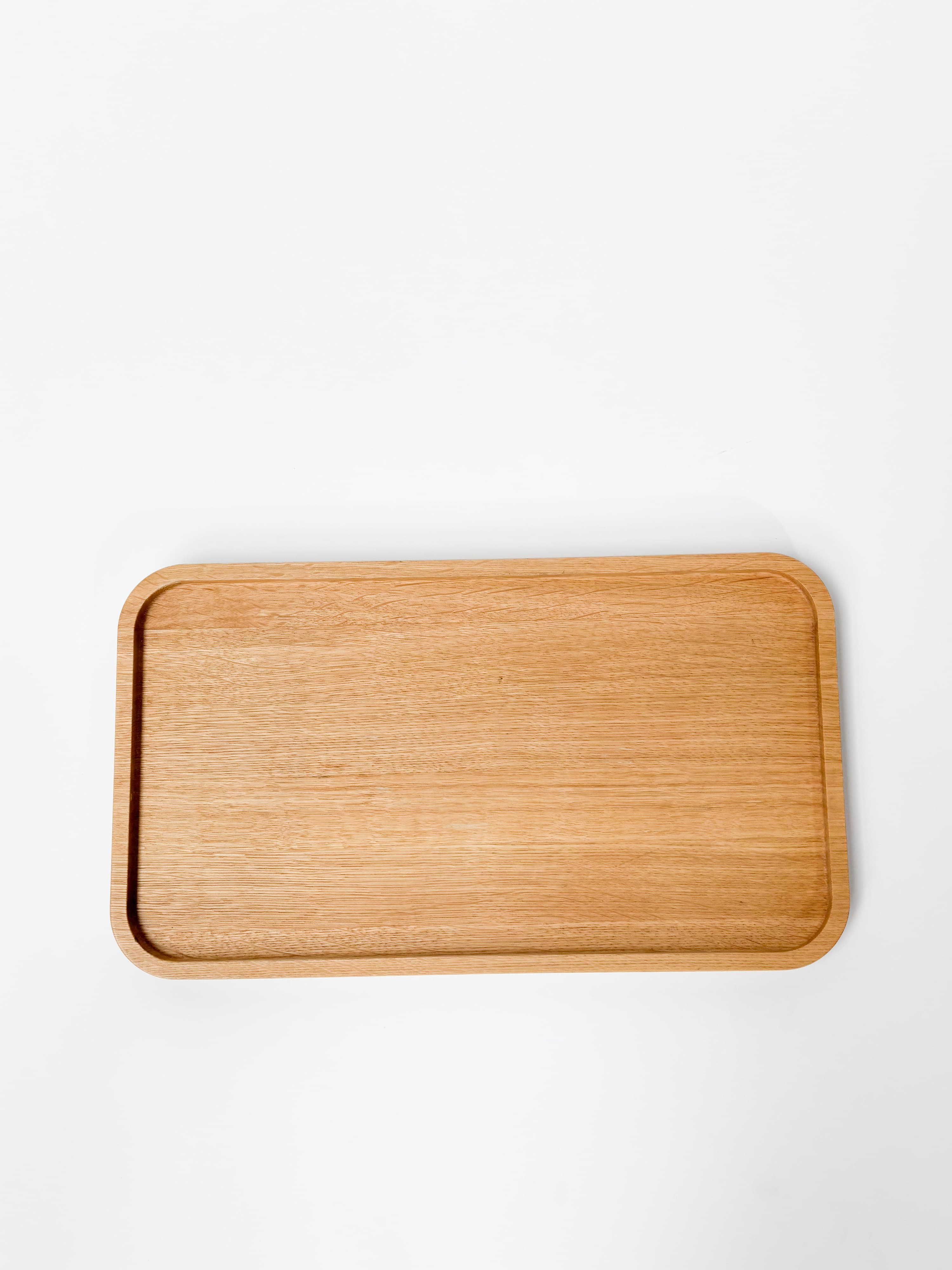 CRUSO Plateau en bois de chêne naturel - 42cm-3