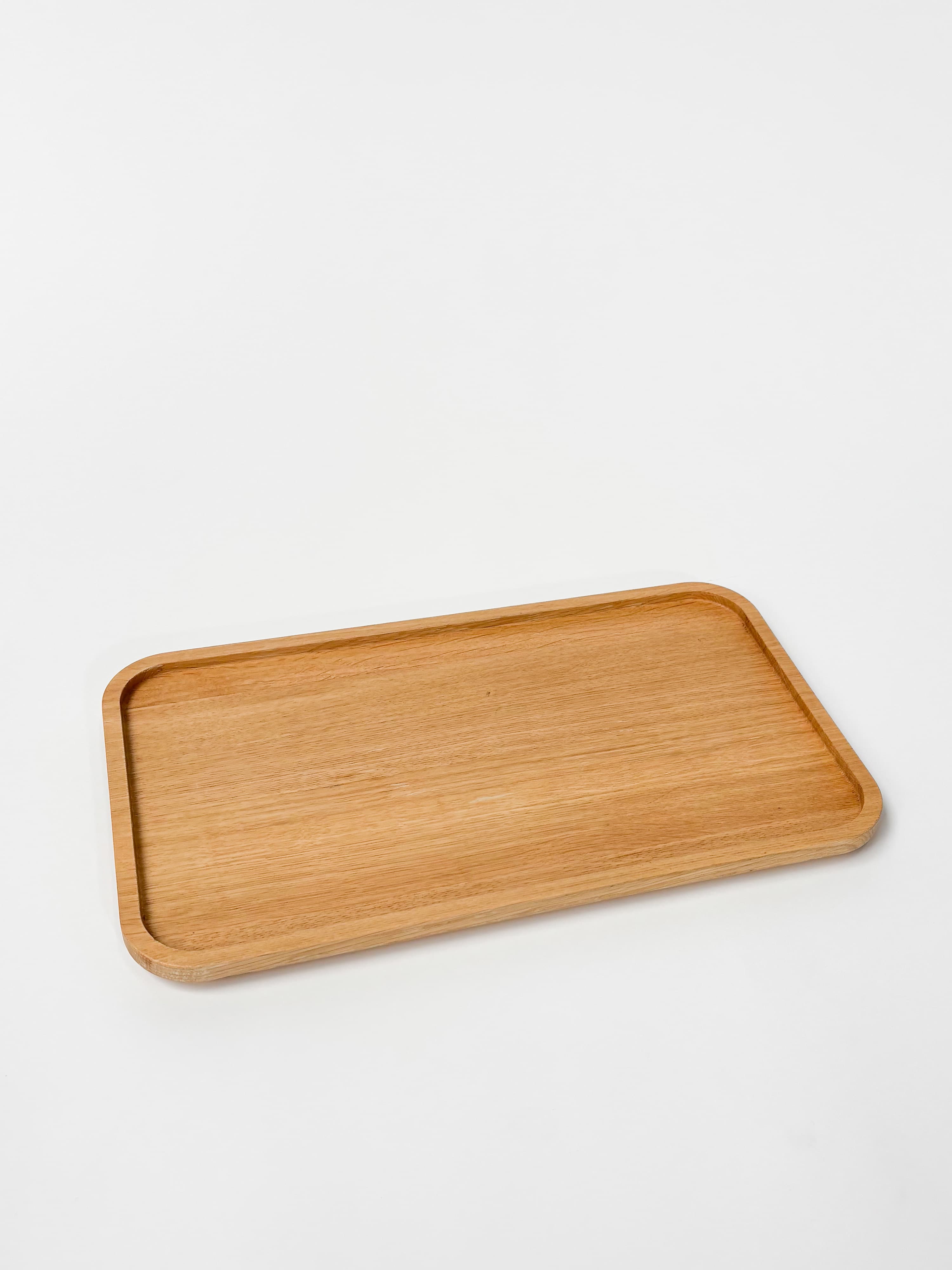 CRUSO Plateau en bois de chêne naturel - 42cm-1