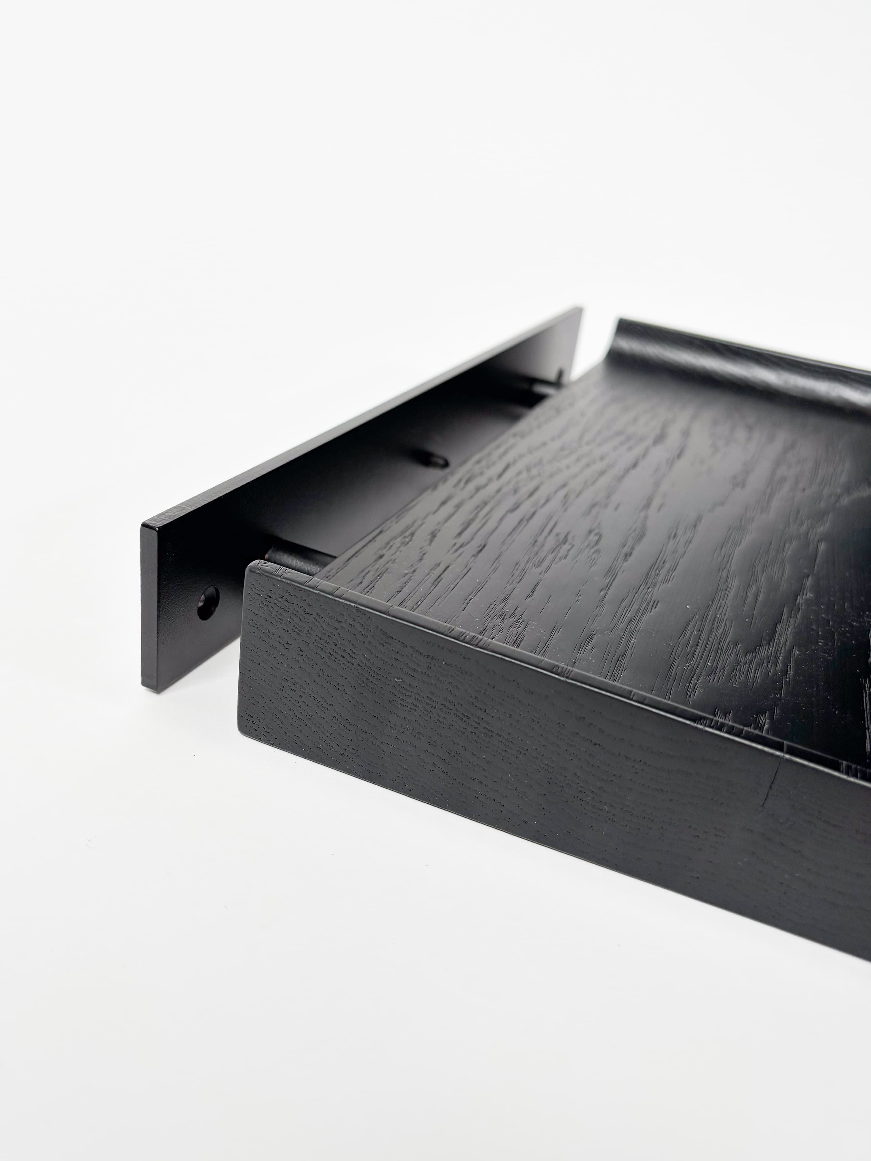 CRUSO NOTES Black shelves size Small (30 cm)-5