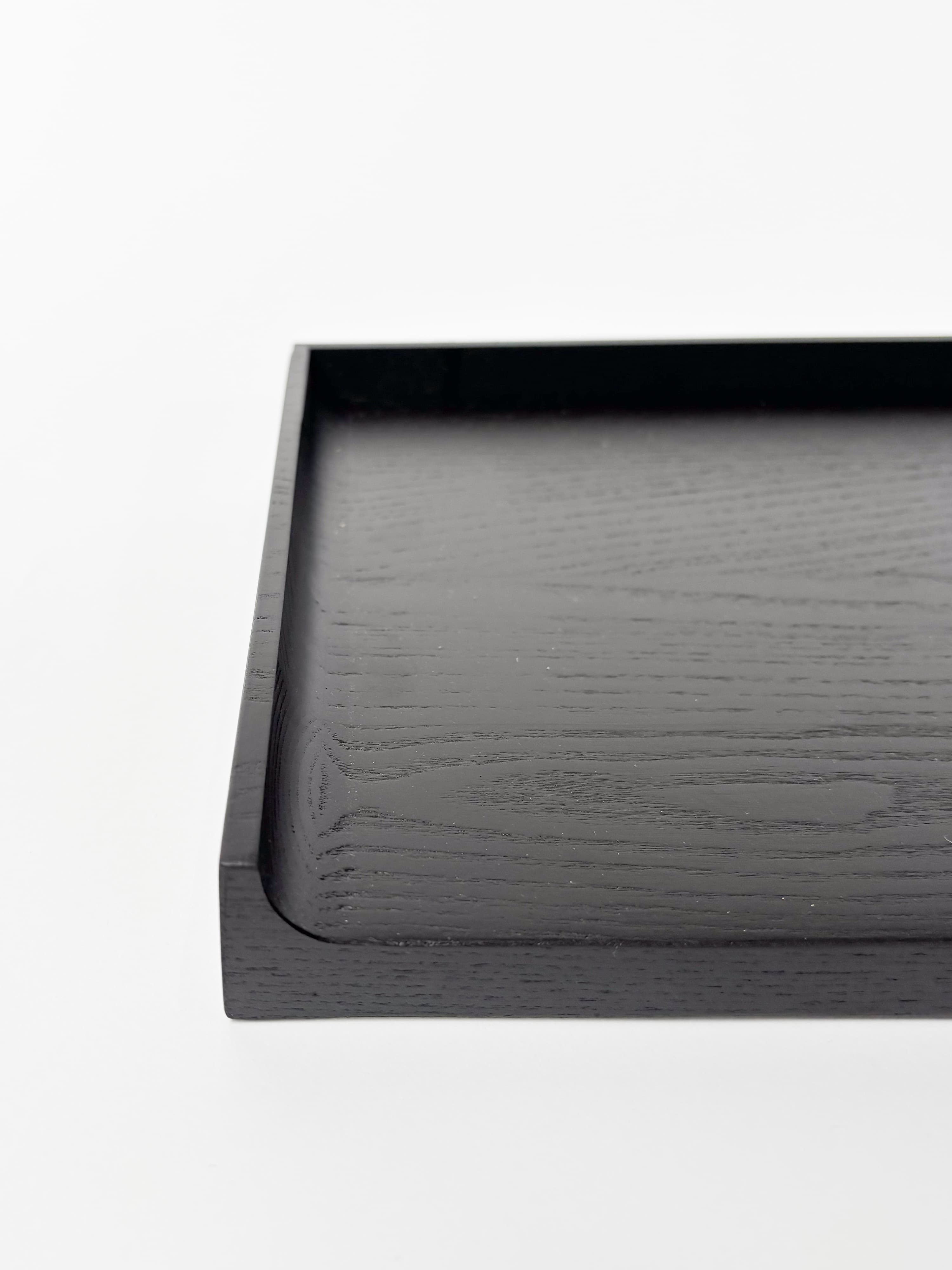 CRUSO Zwart Eiken Planken met Zwarte Steun - 60cm-3