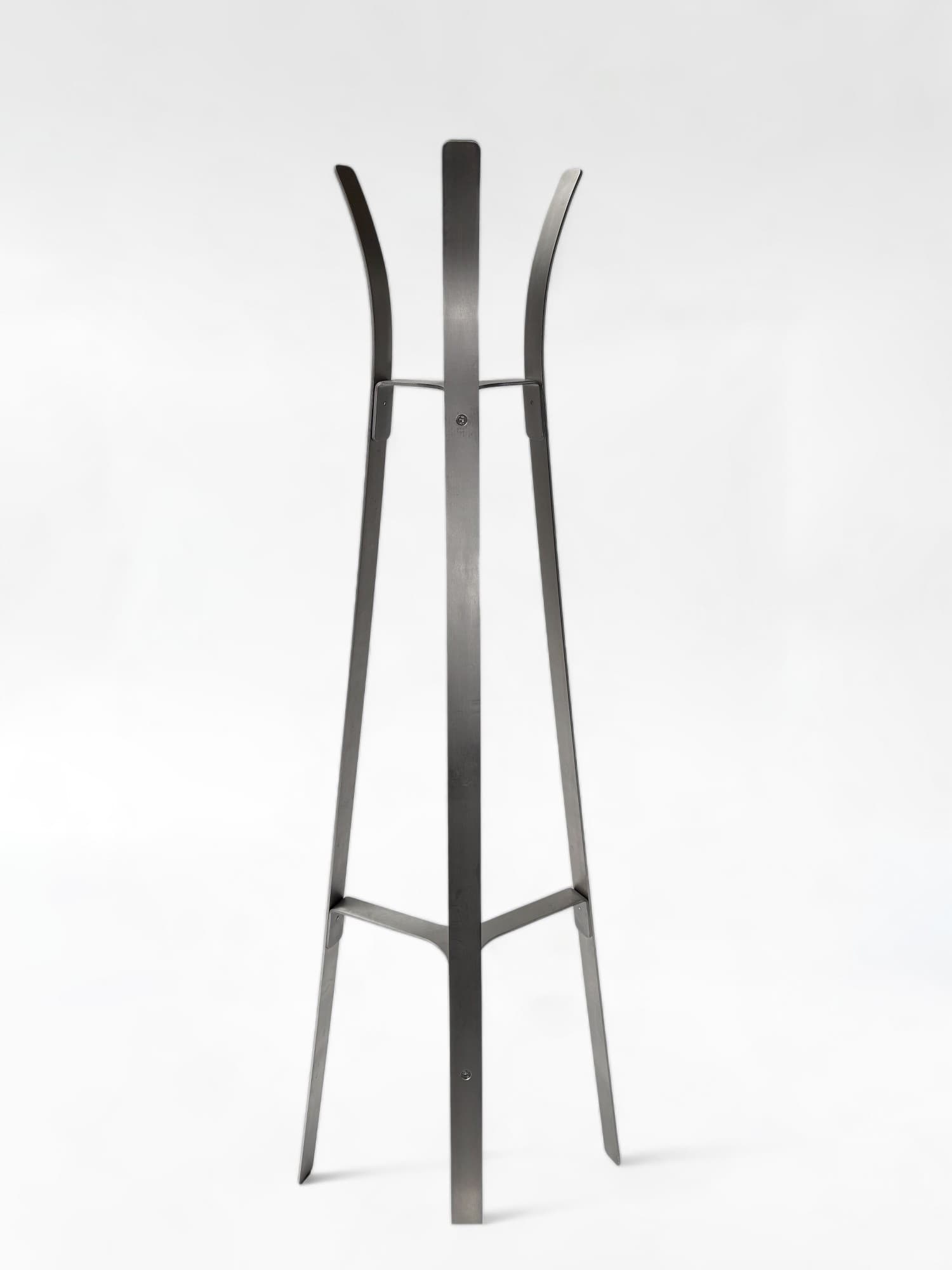 CRUSO Brushed Metal Coat Stand with key holder-0