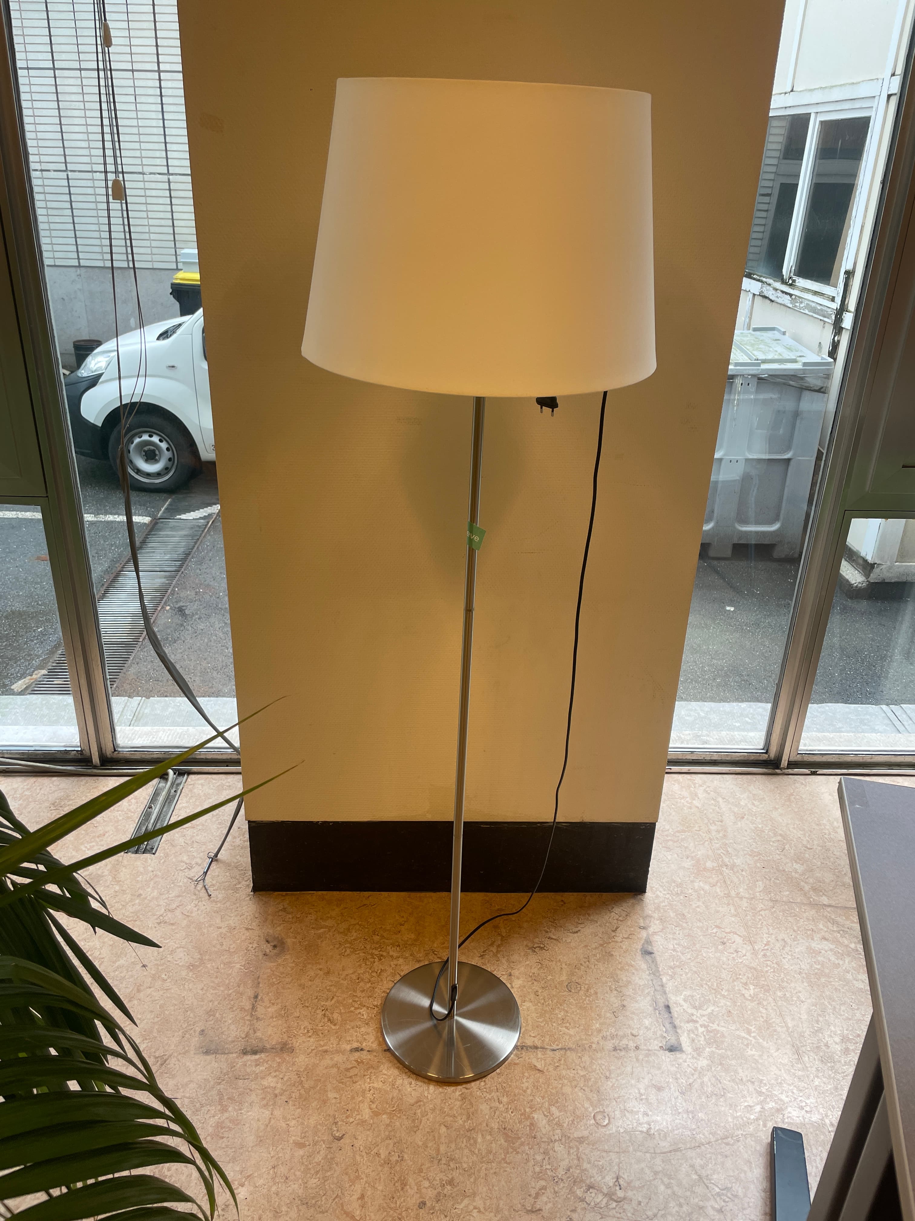 Ikea white standing lamp-2