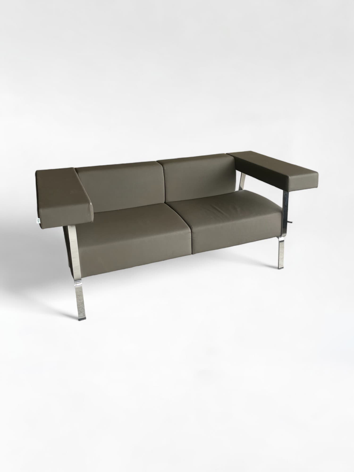 BENE Donkergrijze 2-zits Design bank-1