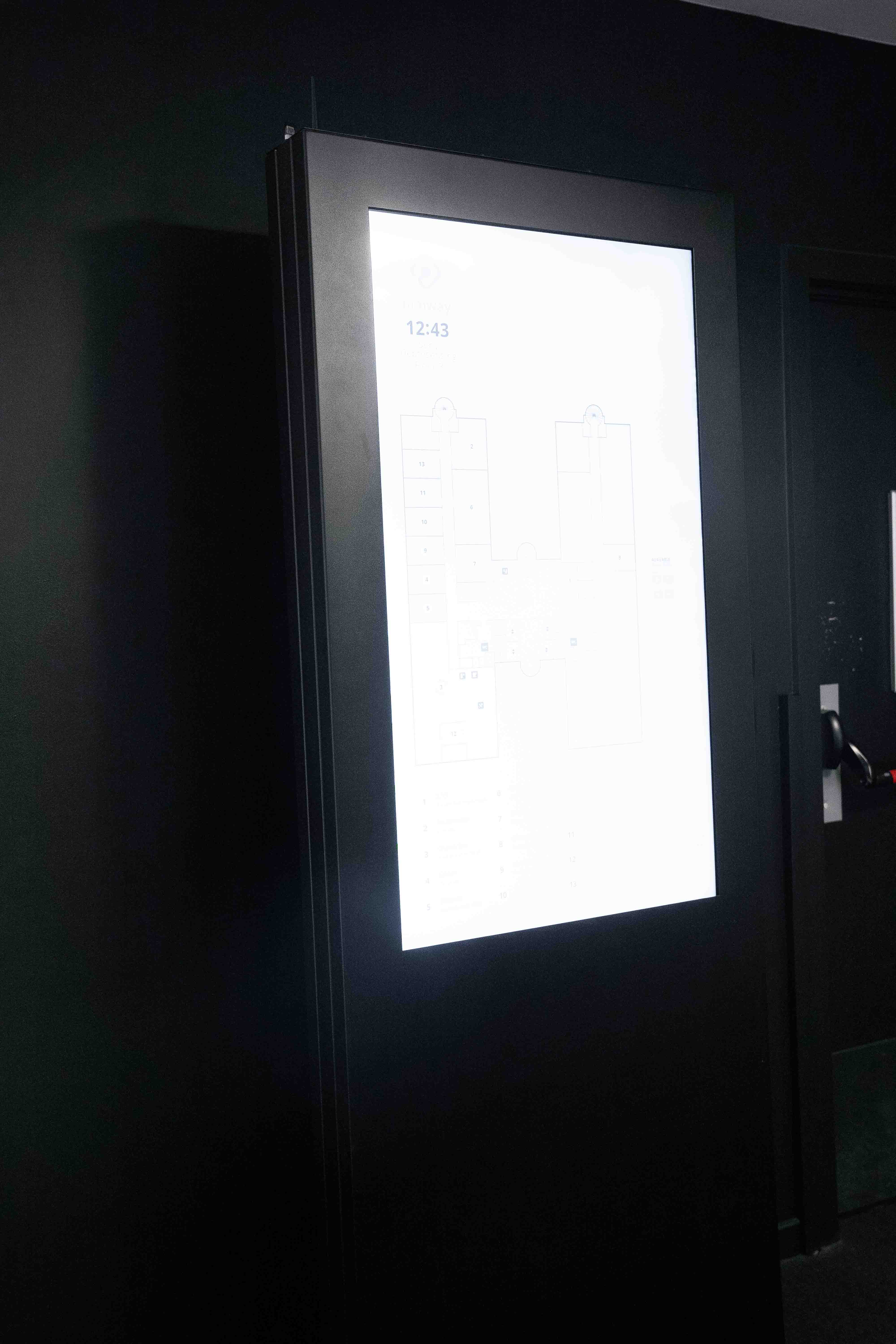 Black Metal Interactive Digital Signage board-1