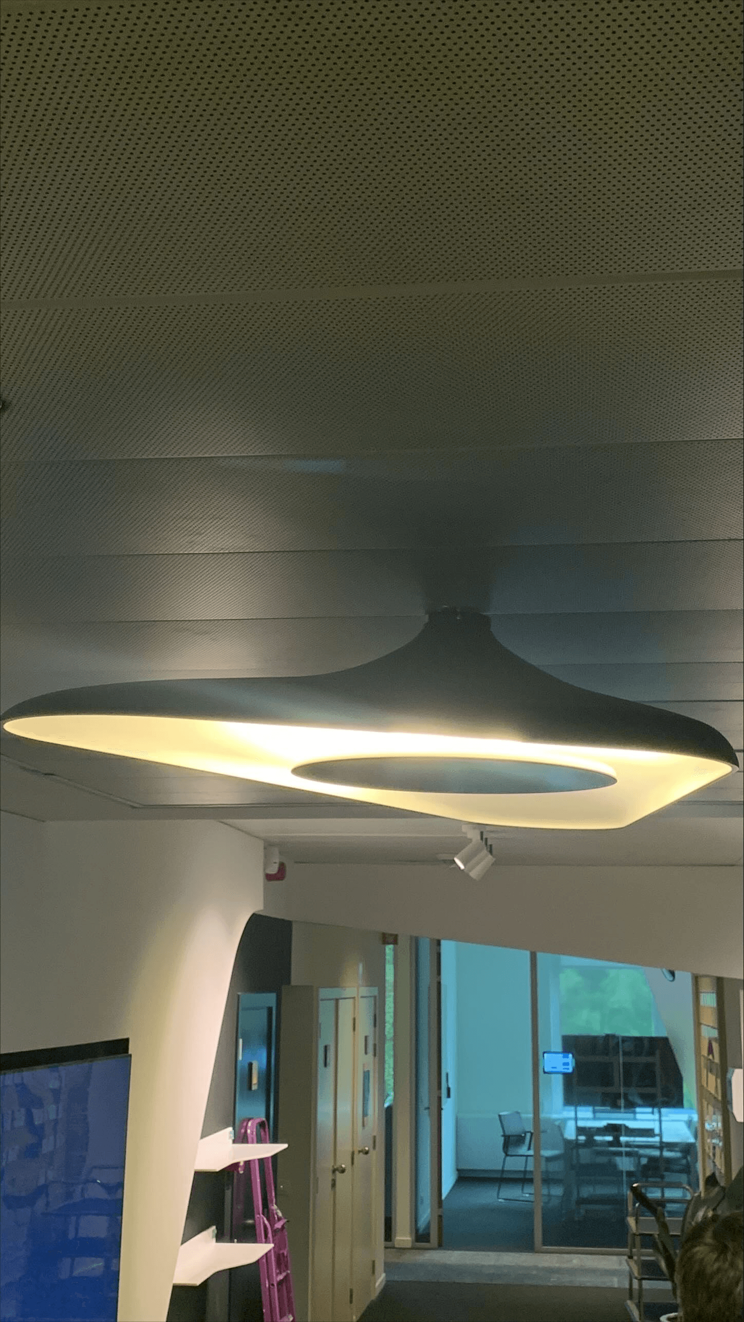 White Acrylic LED Ceiling Light with Modern Design-2