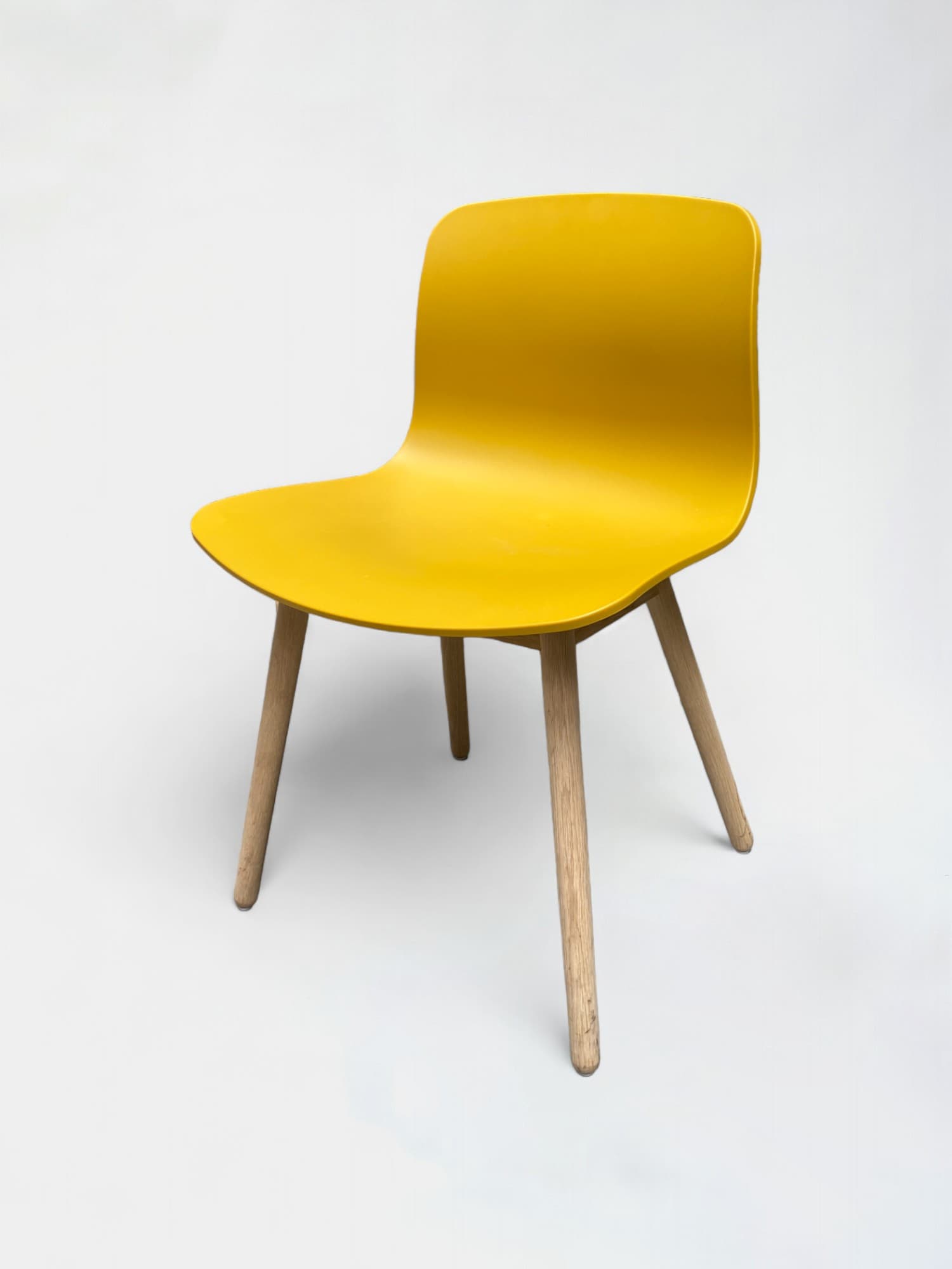 Hay yellow wood chair-0