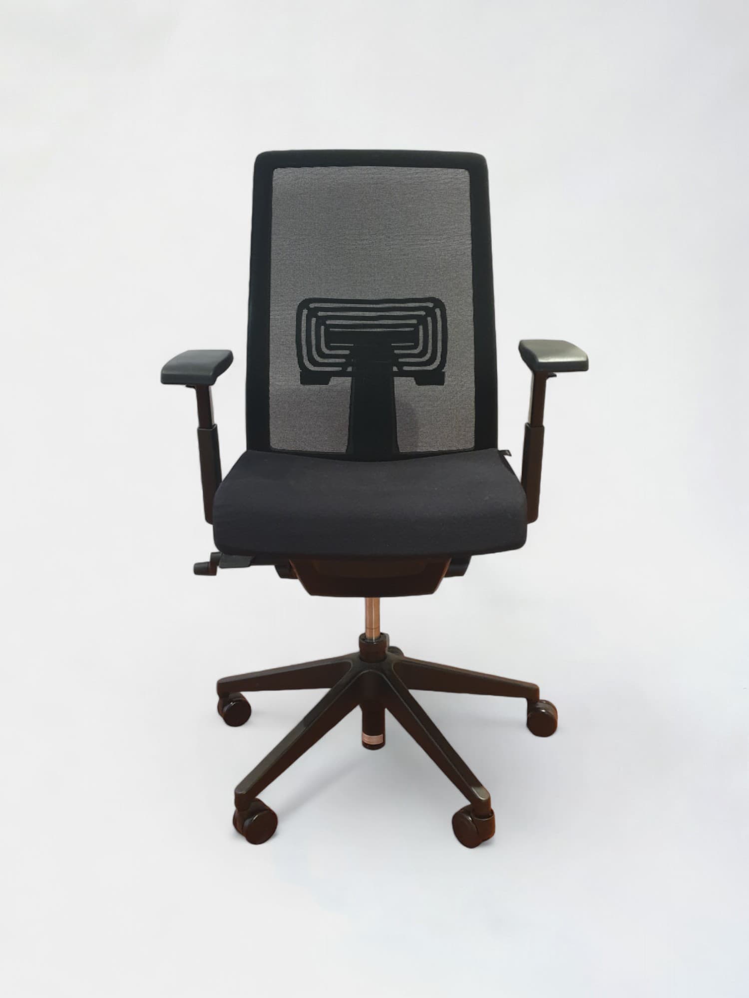 Haworth Office chair on Wheels with Adjustable Armrests and Back-1
