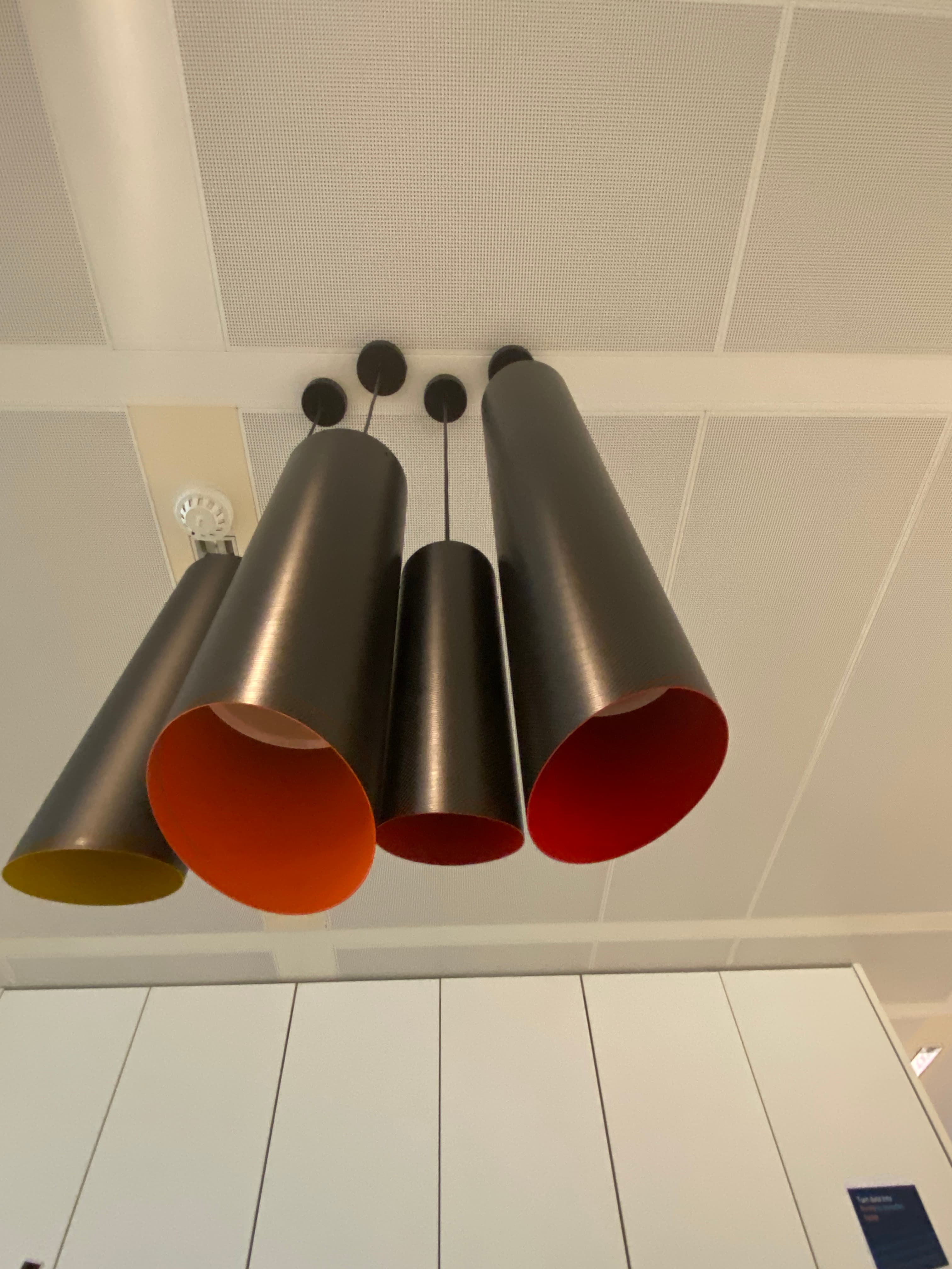 Black Metal Pendant Lights with Modern Cylindrical Design-3