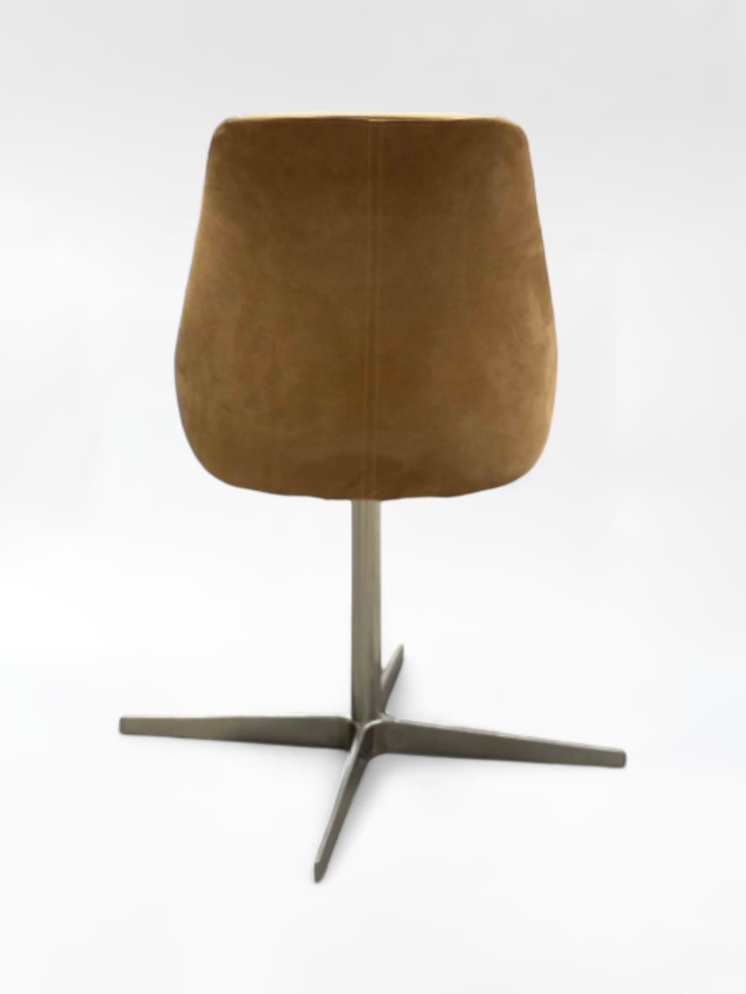 Scandinavian swivel chair with a metal frame-3