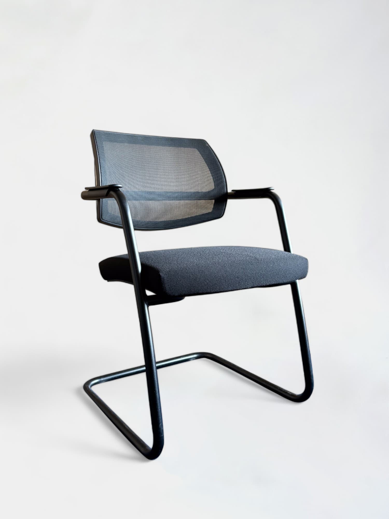 Black Mesh Ergonomic Office Chair with Lumbar Support-0
