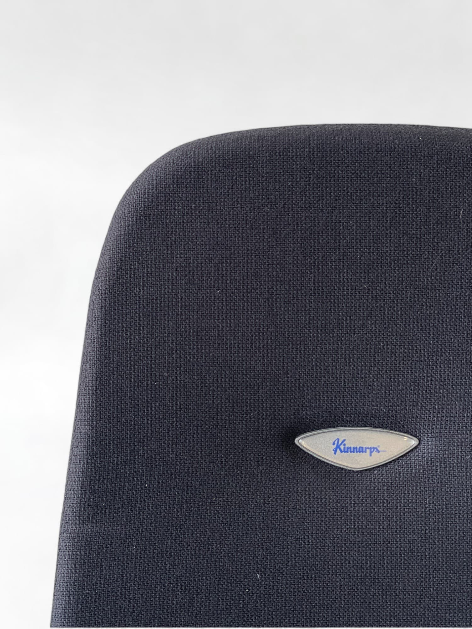 Kinnarps Black Fabric Office Chair with Armrests-3