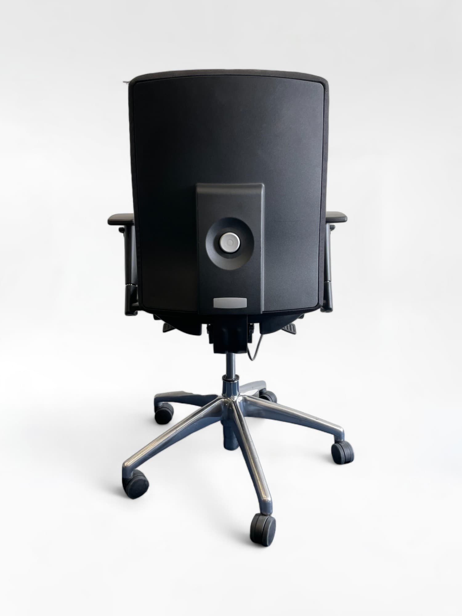 Albeka Black office chair with armrests-2