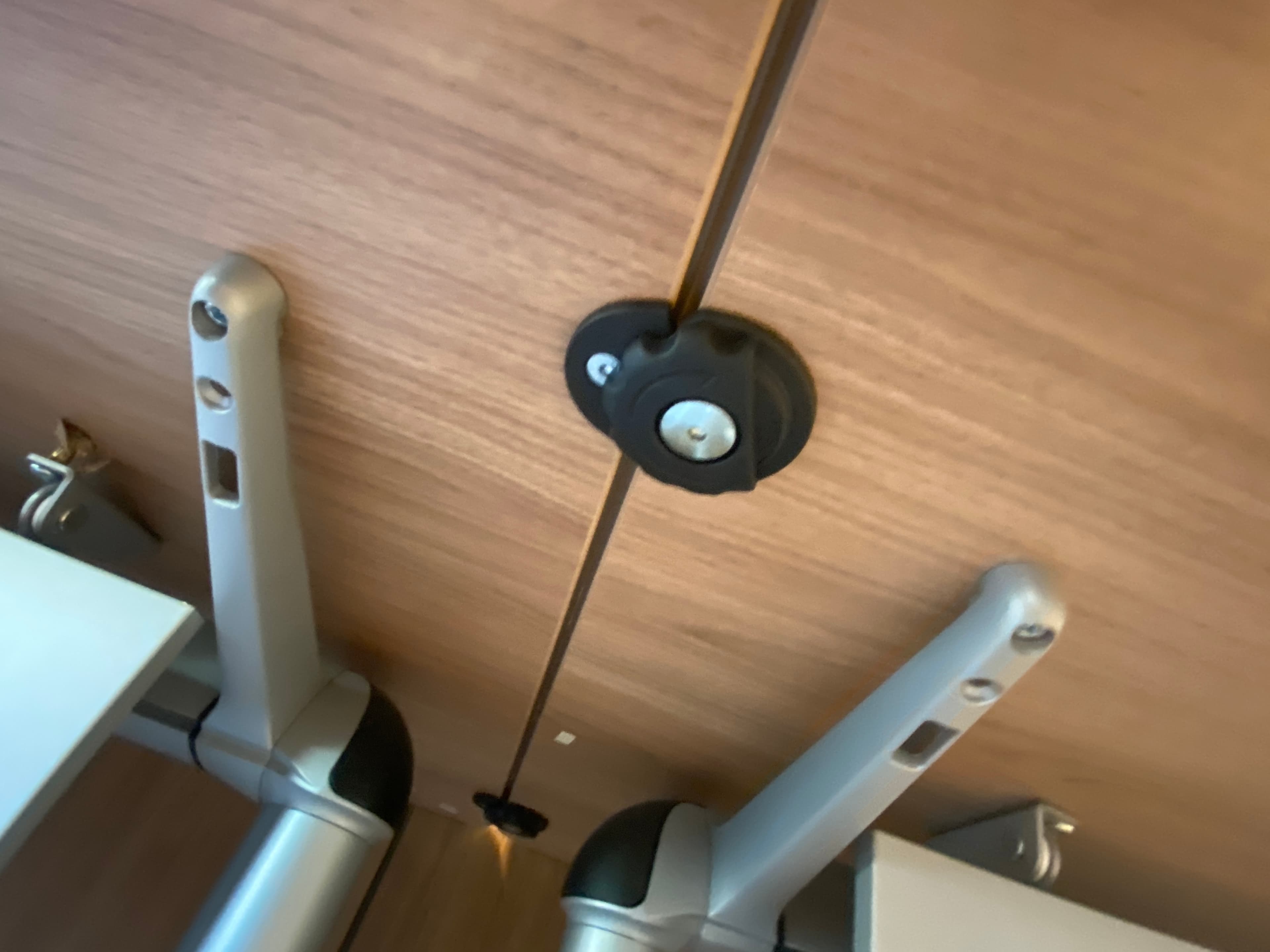 Light Oak Wood Grain Modular Conference Table with Integrated Power Outlets-2