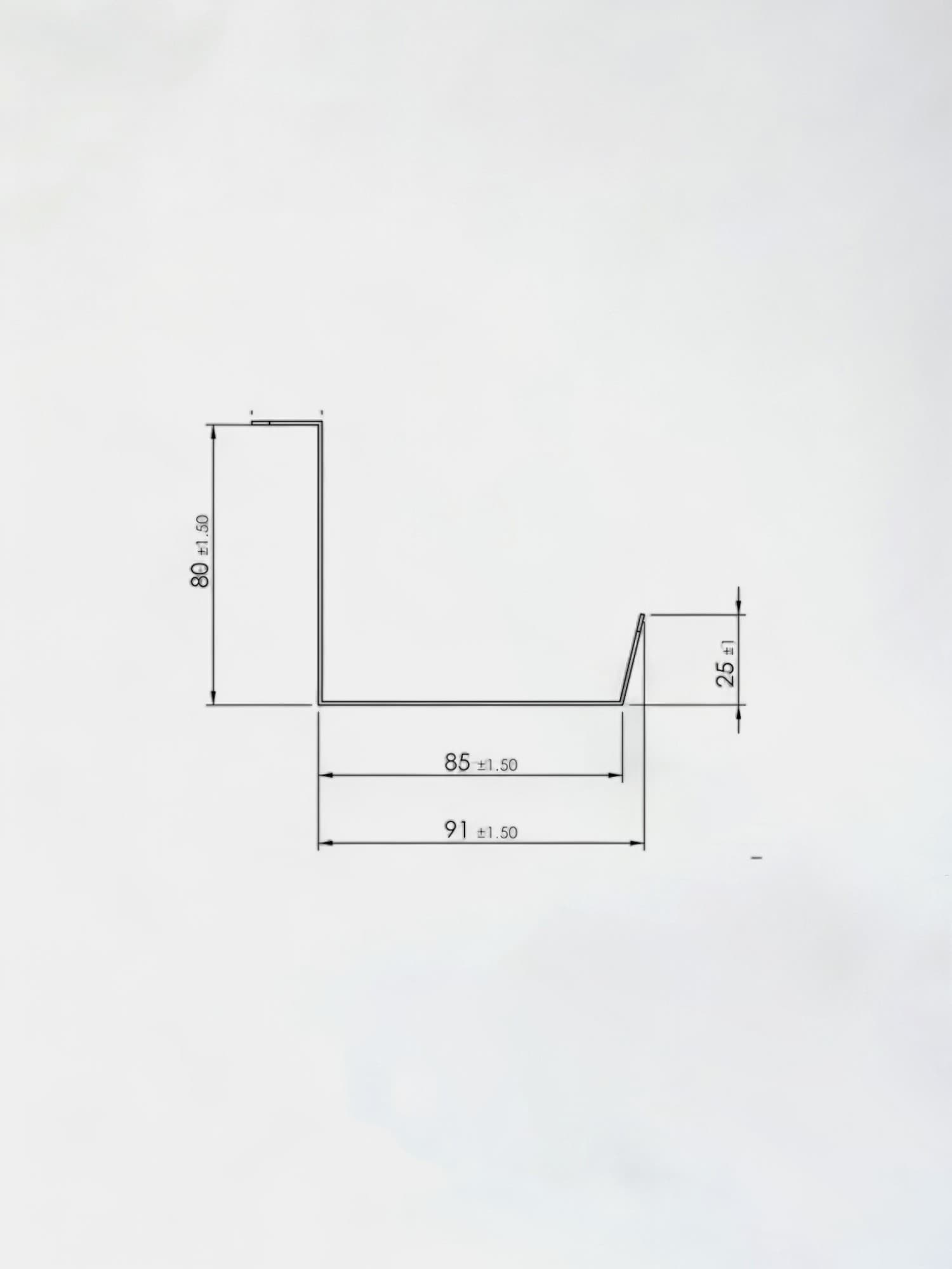 Black cable tray 1100mm-1