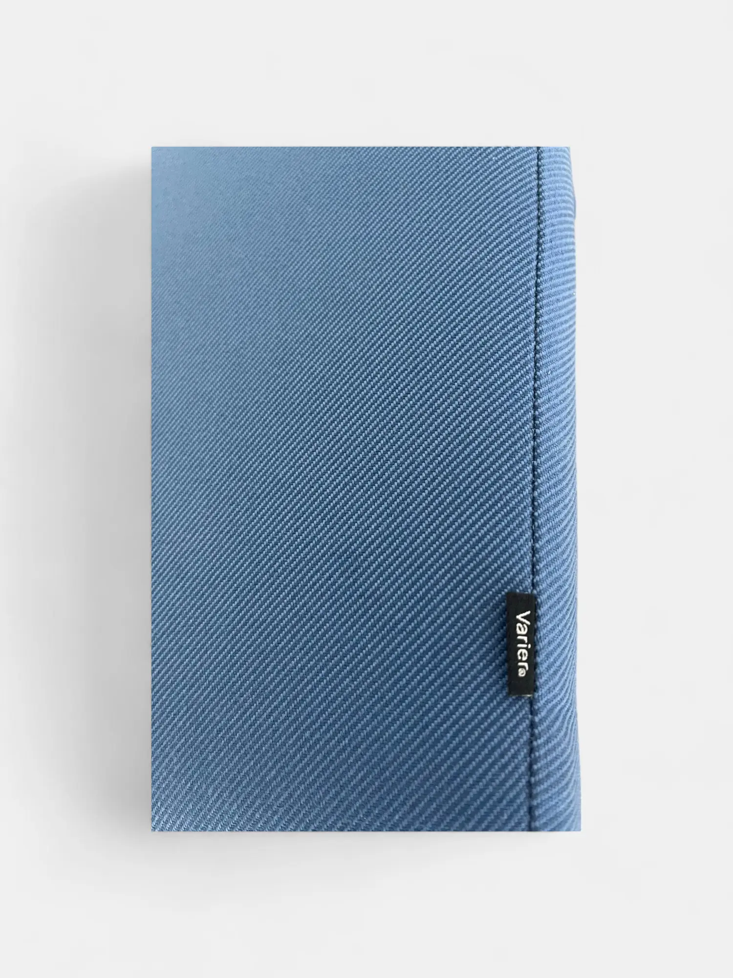 Blue Fabric Ergonomic Kneeling Chair with Natural Wood Frame-3