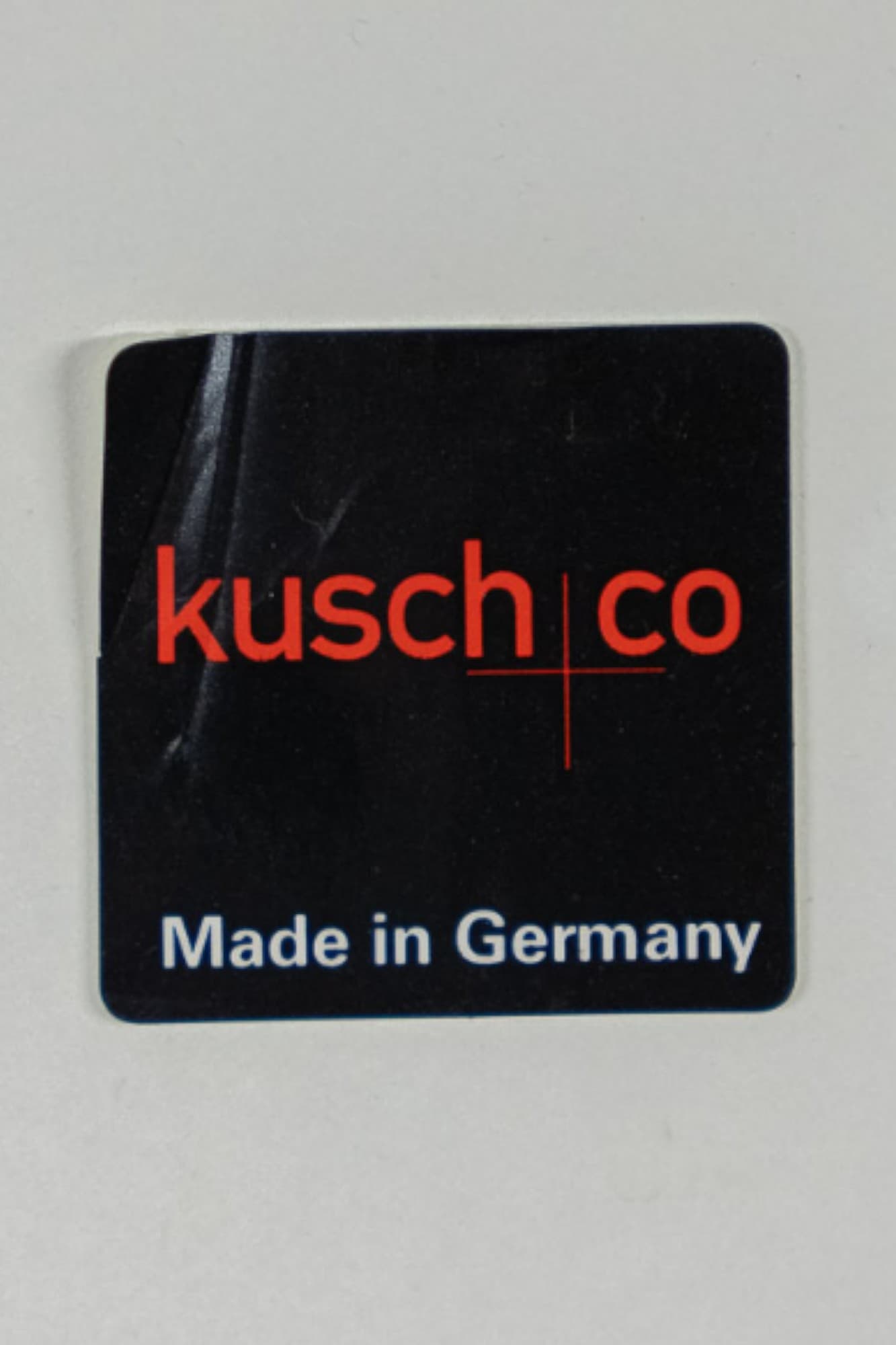 130cm Kusch+Co White grey table with alu legs-2