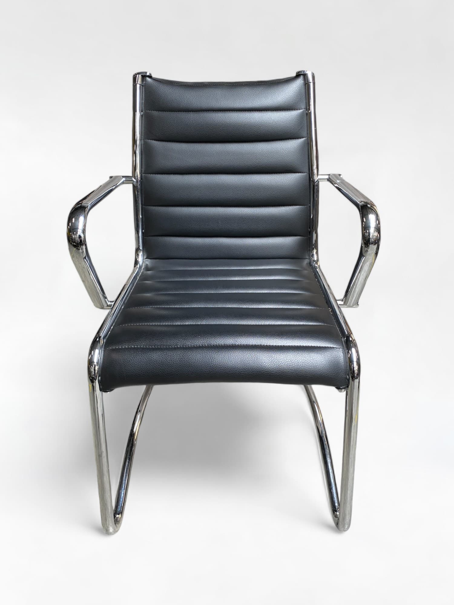 Sitland Black Leather Chair-1