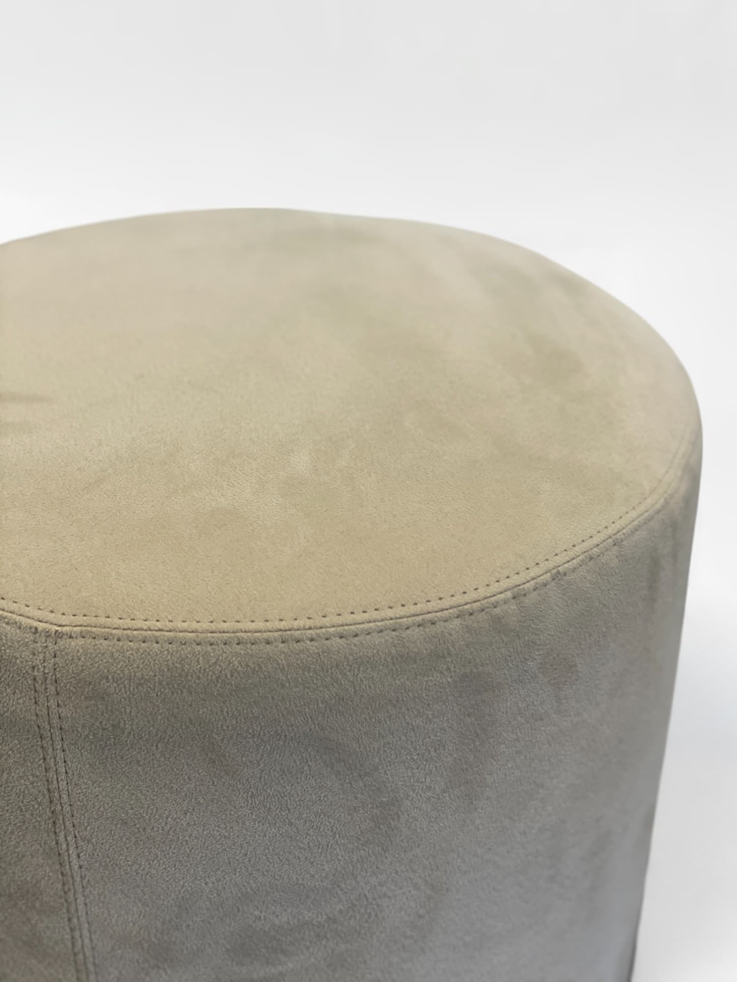 Tabouret en tissu beige-1