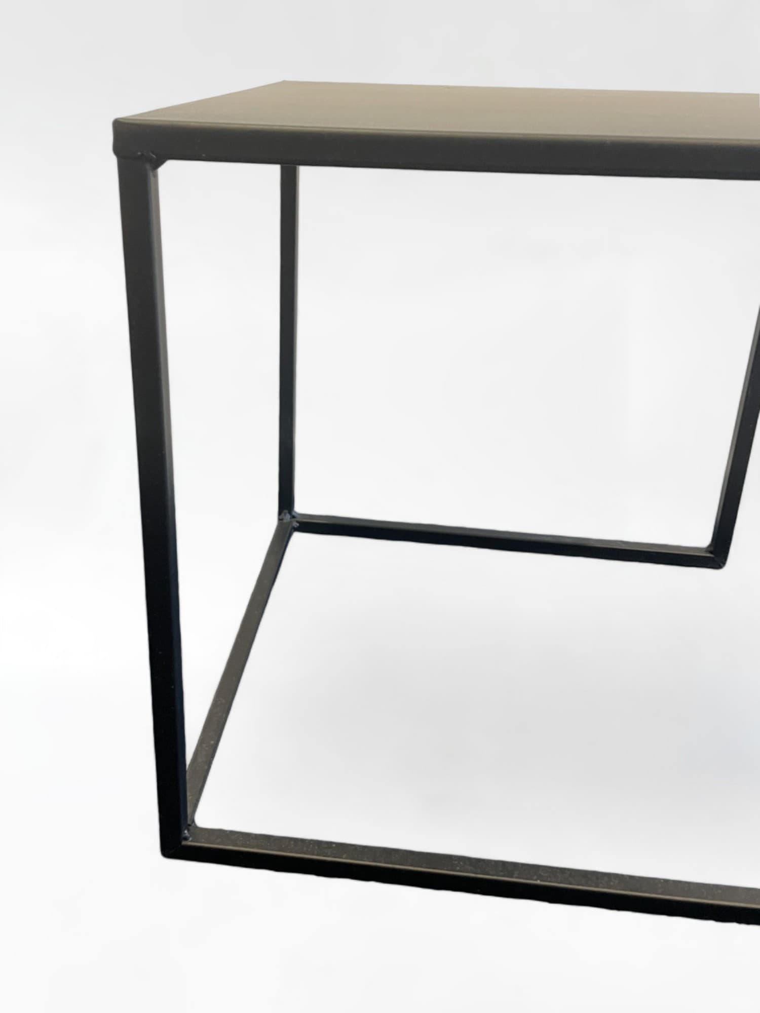 Zwart metalen salontafel-1