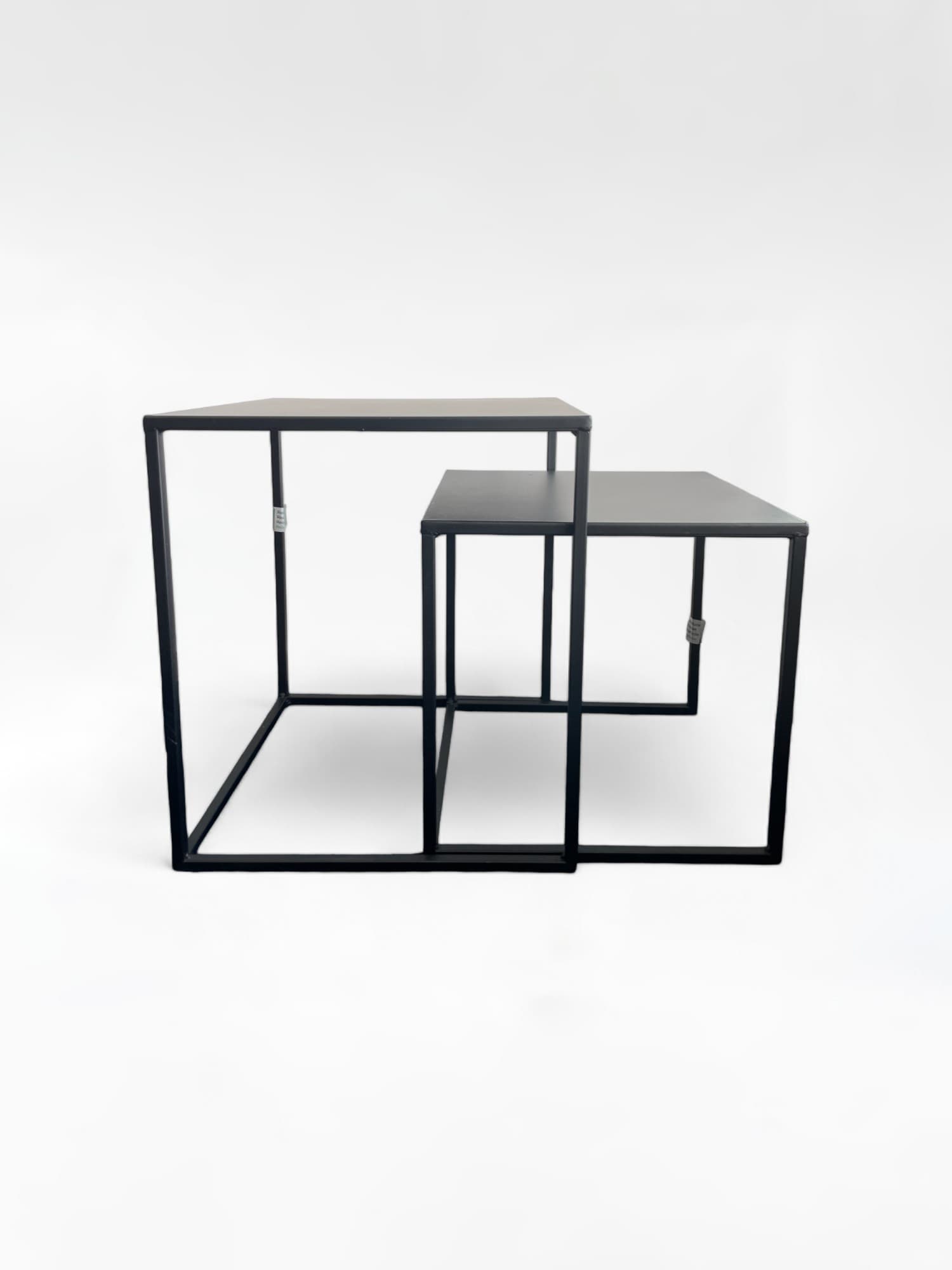 Zwart metalen salontafel-0