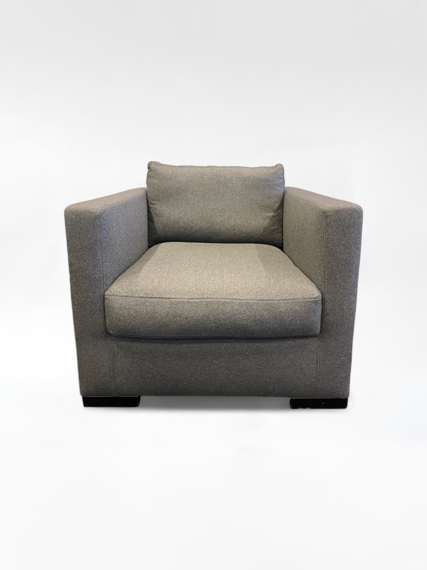 Meridiani - Belmon Gray Fabric Armchair-0