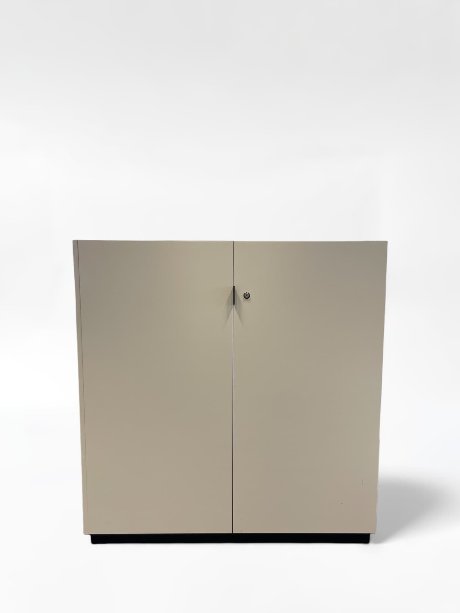 White wooden Storage Cabinet without key-0
