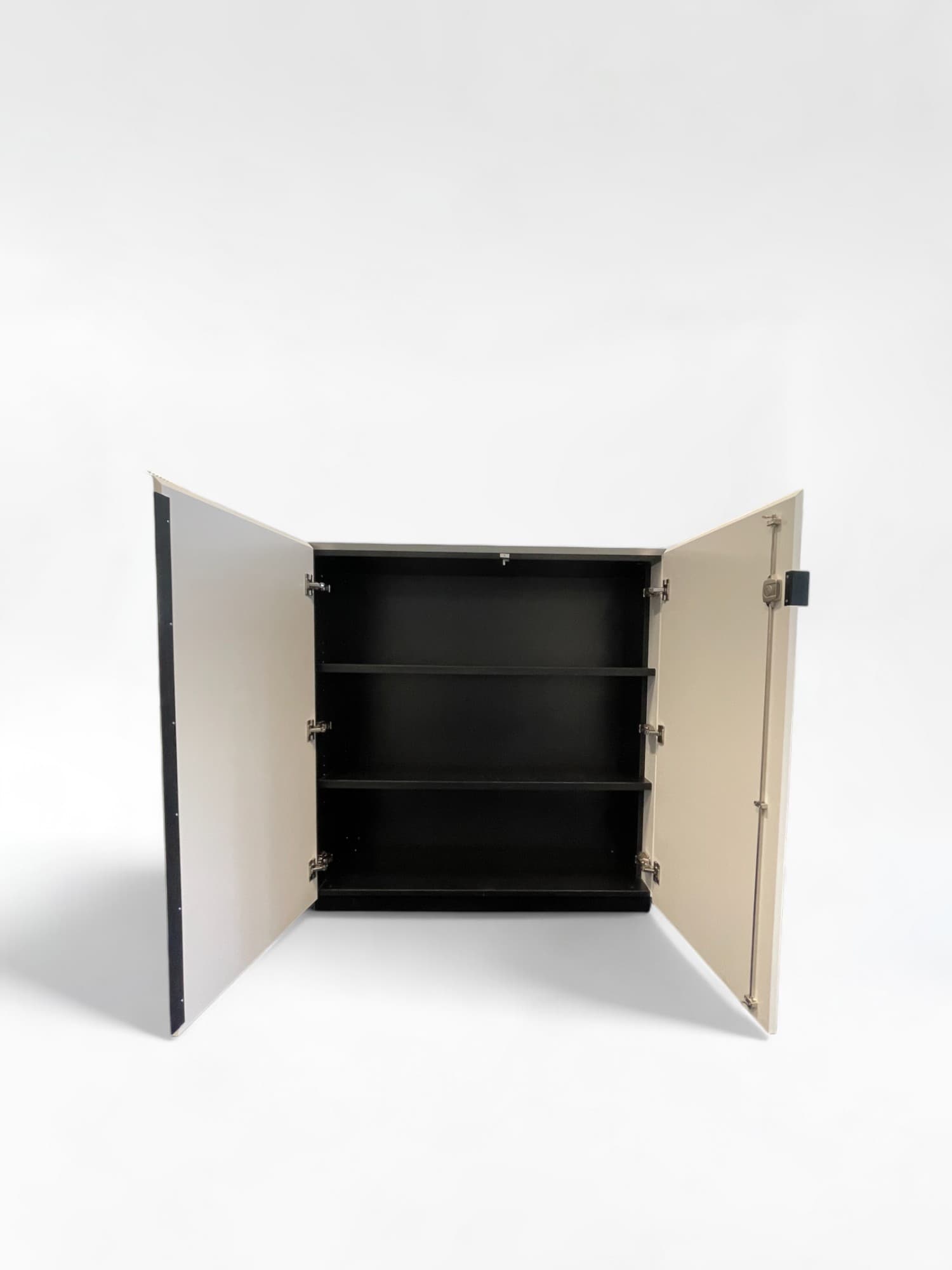 White wooden Storage Cabinet without key-3