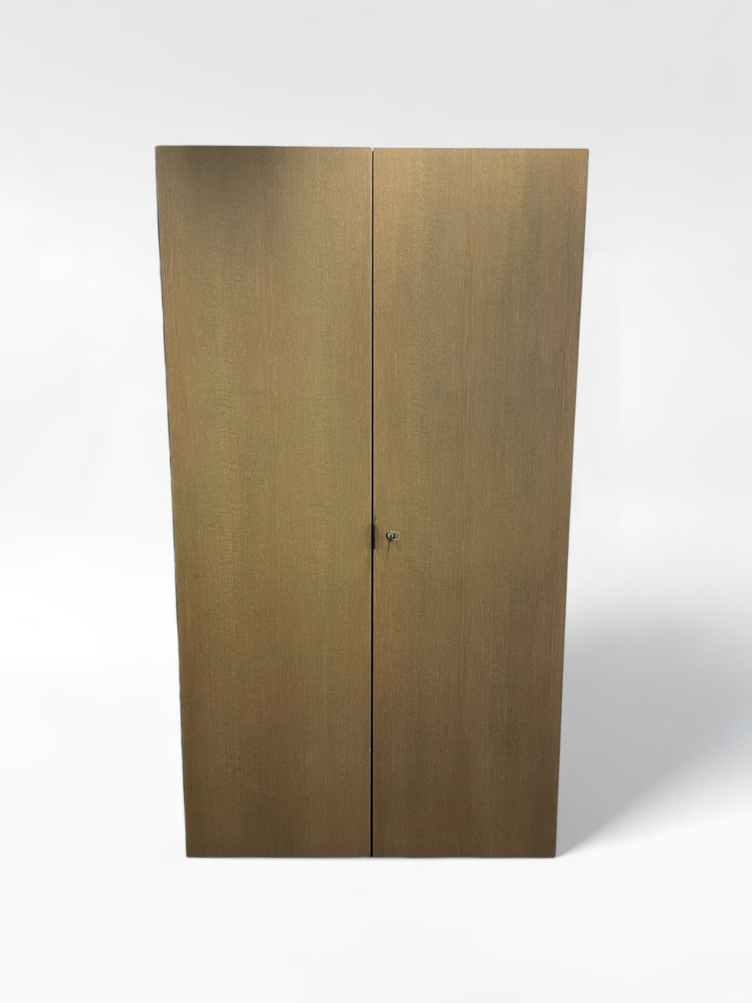 Brown Wood Cabinet with Multiple Shelves-0