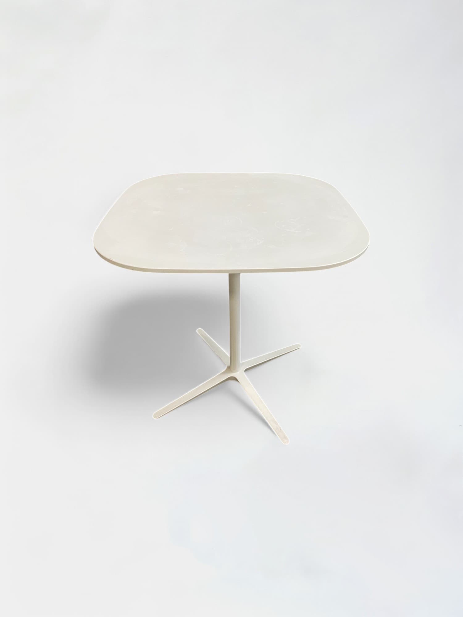 70 cm White Square Table-3