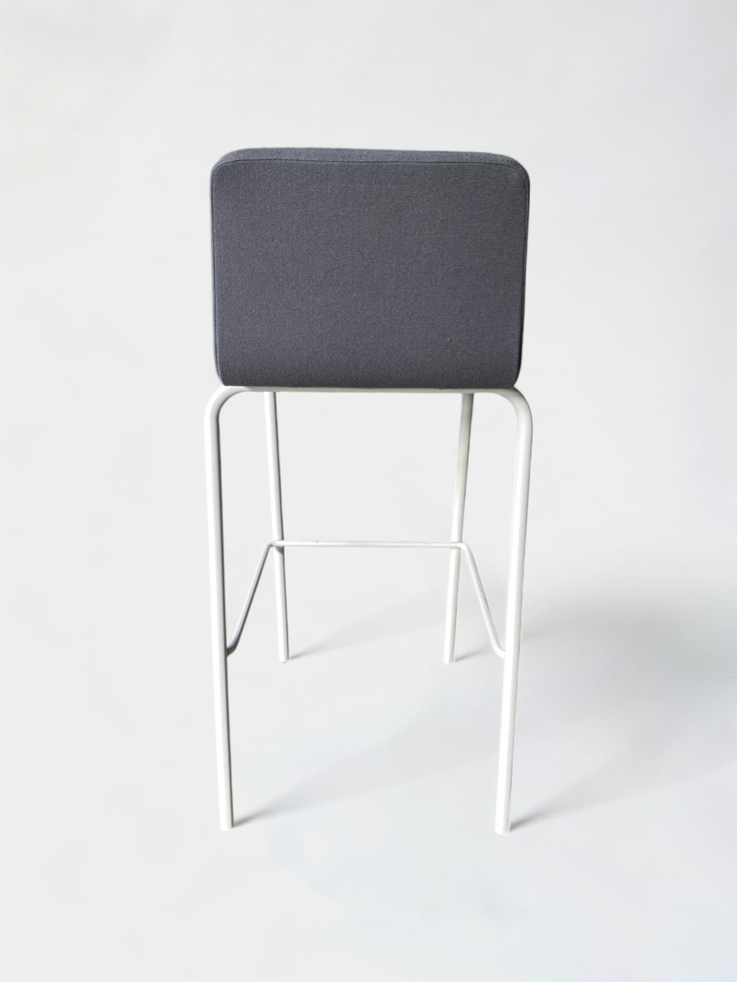 Steelcase Grey high chair on white legs-1