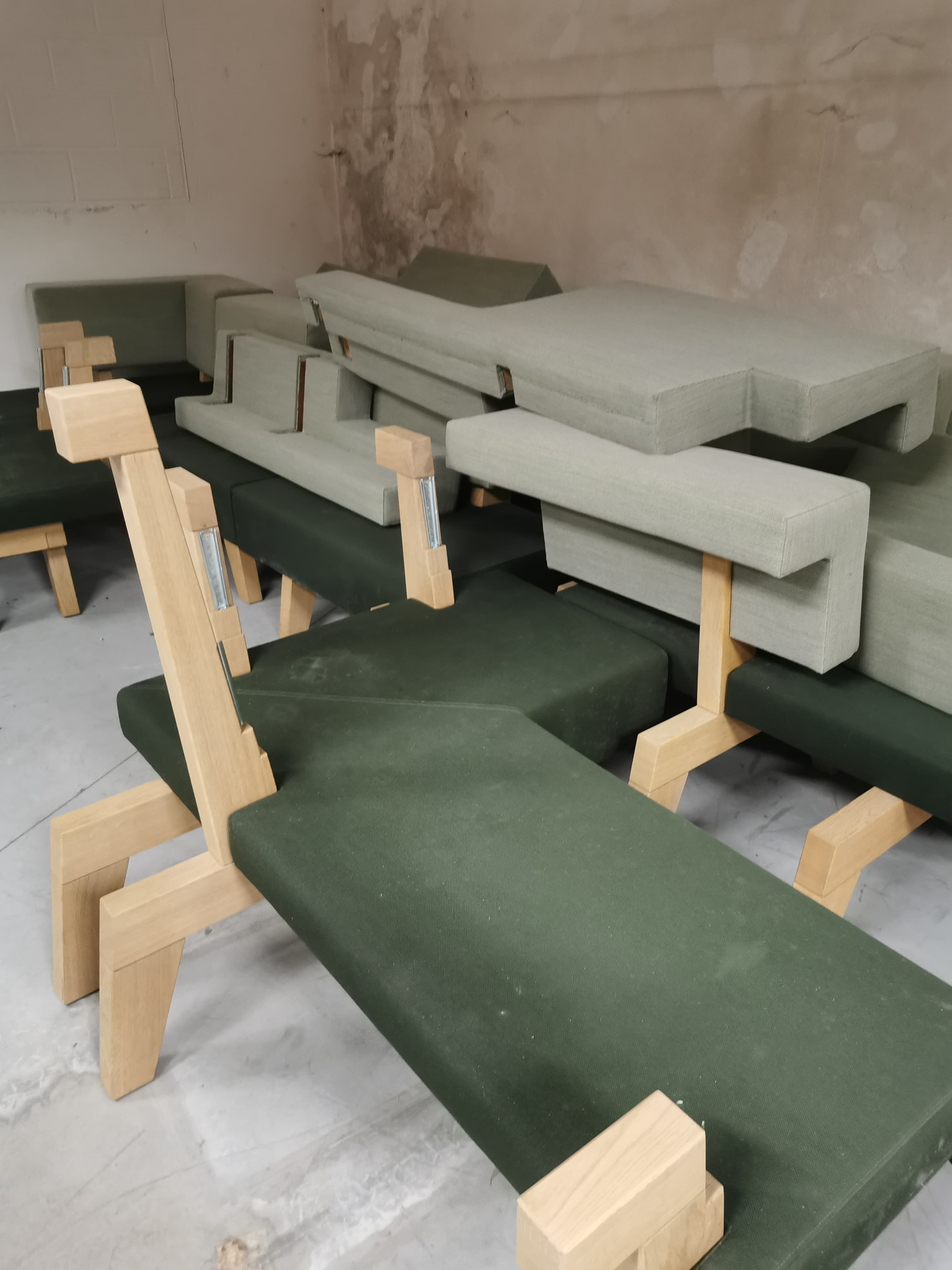 PROOF light and dark green worksofa-0