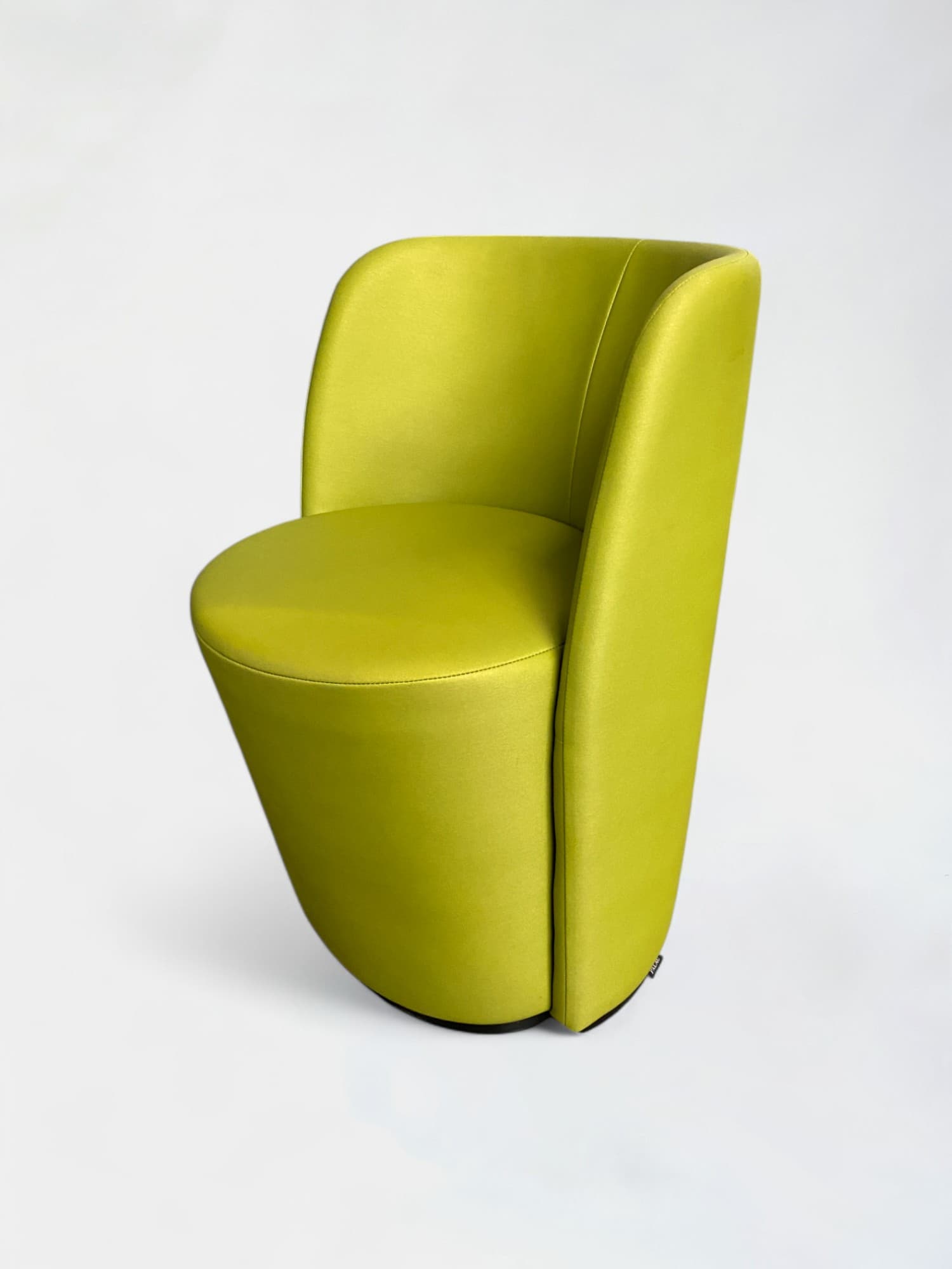 Palau lime green synthetic leather chair-2