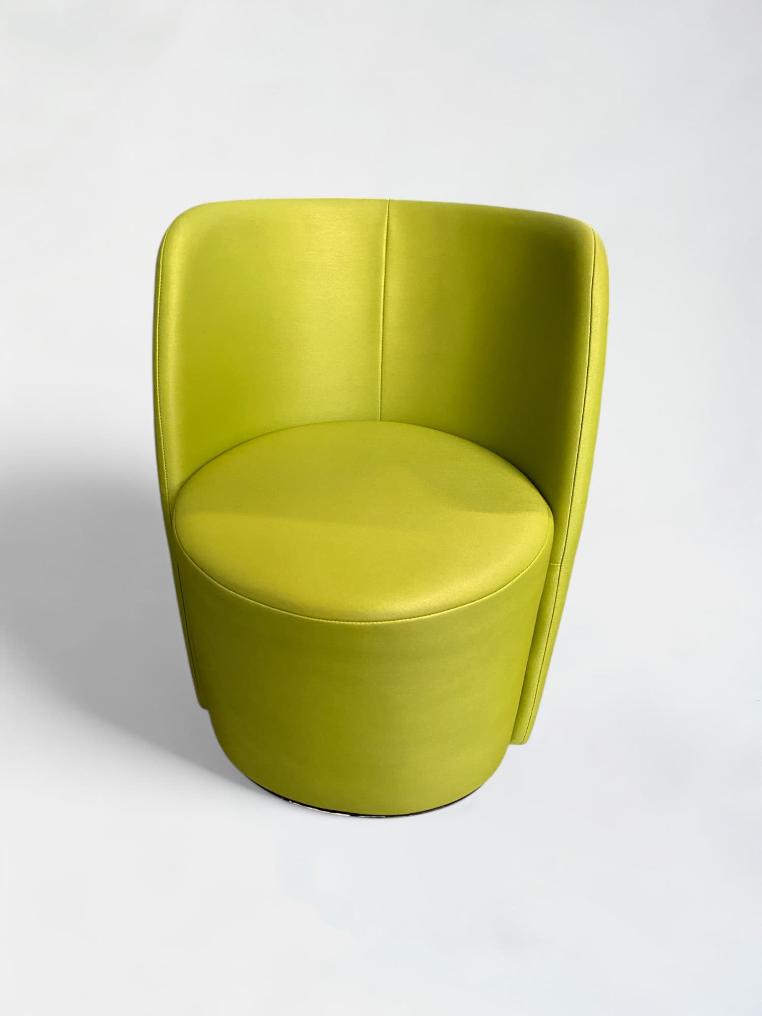 Palau lime green synthetic leather chair-1