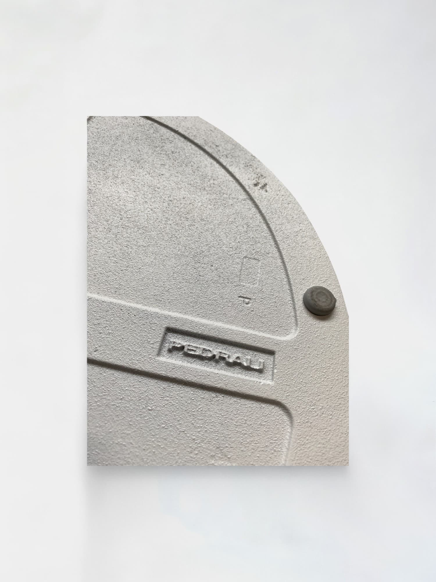 Pedrali 50cm White High round table with metal legs-3