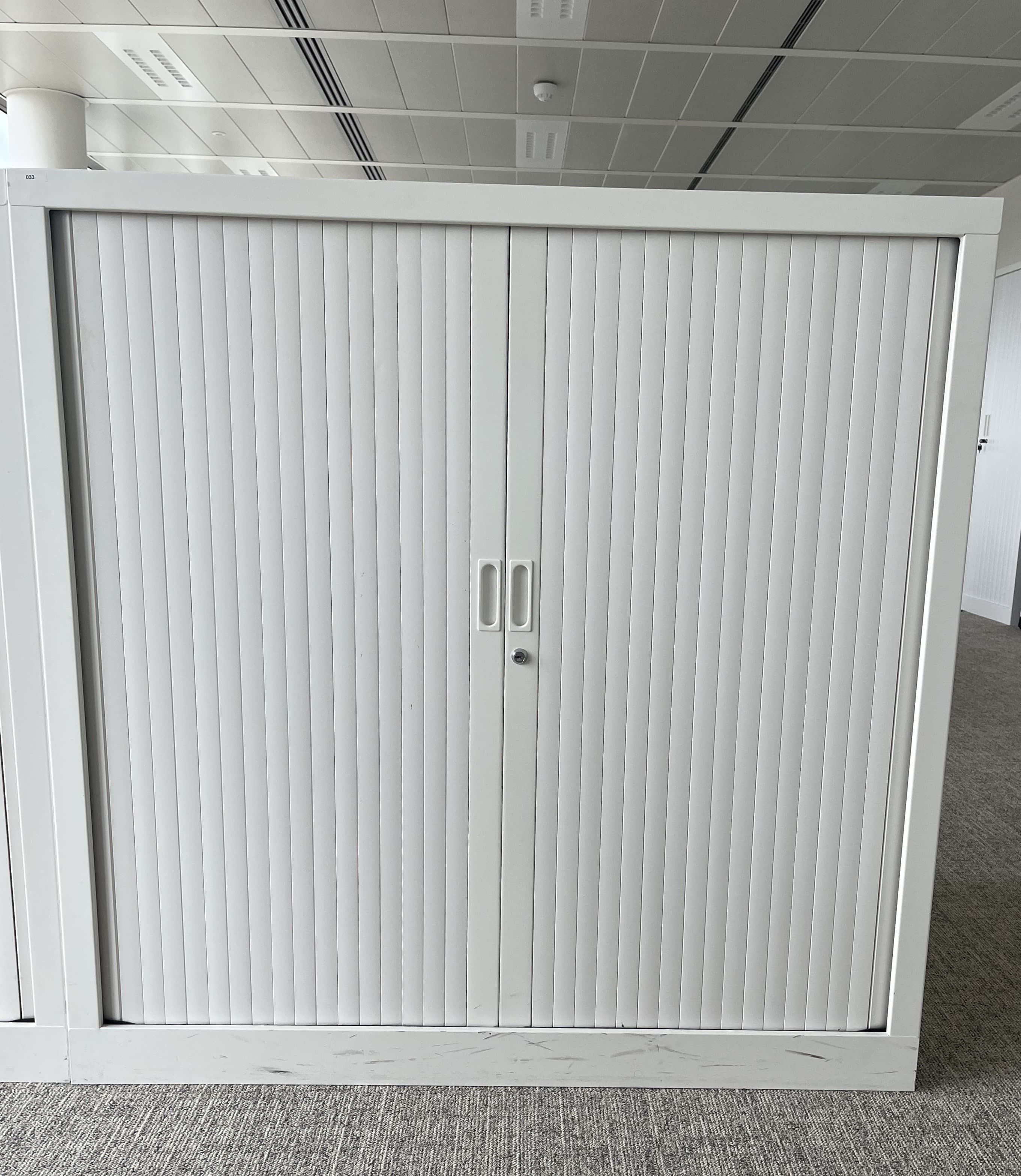 120cm Cream White Cupboard with sliding doors-0