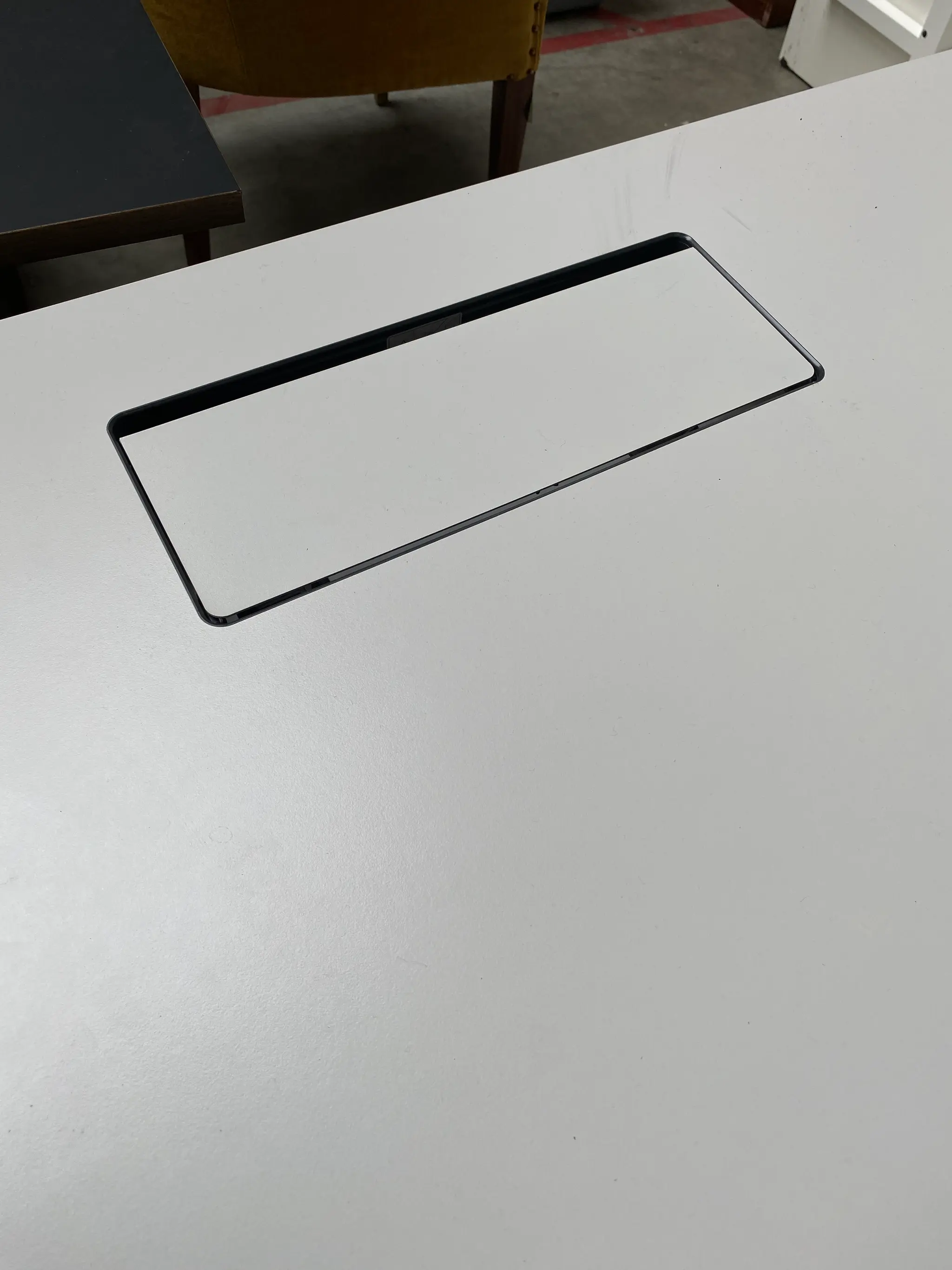 Steelcase Bureau Eletric blanc crème sans séparateur-2