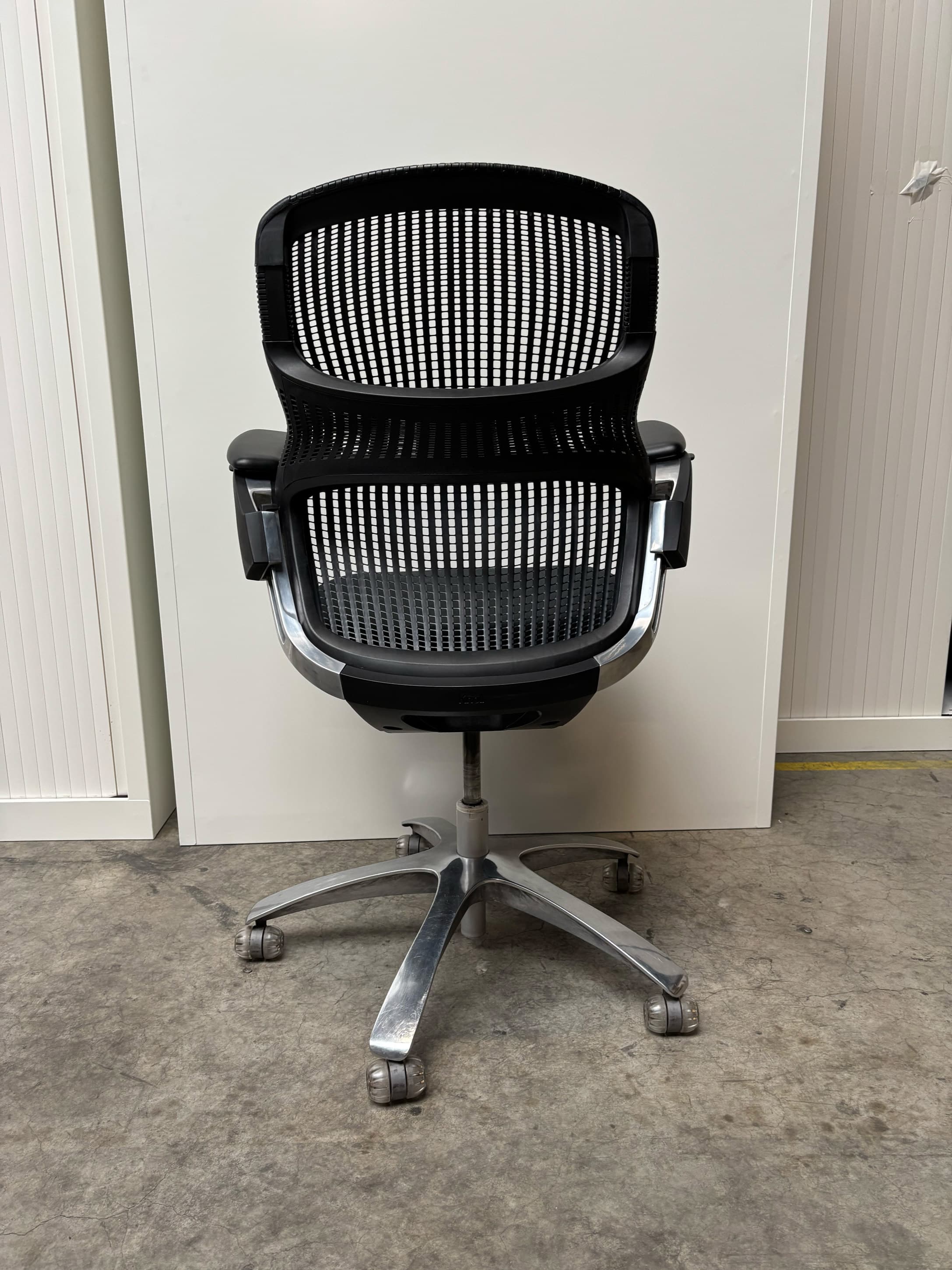 Knoll Black Mesh Office Chair with Adjustable Armrests-3