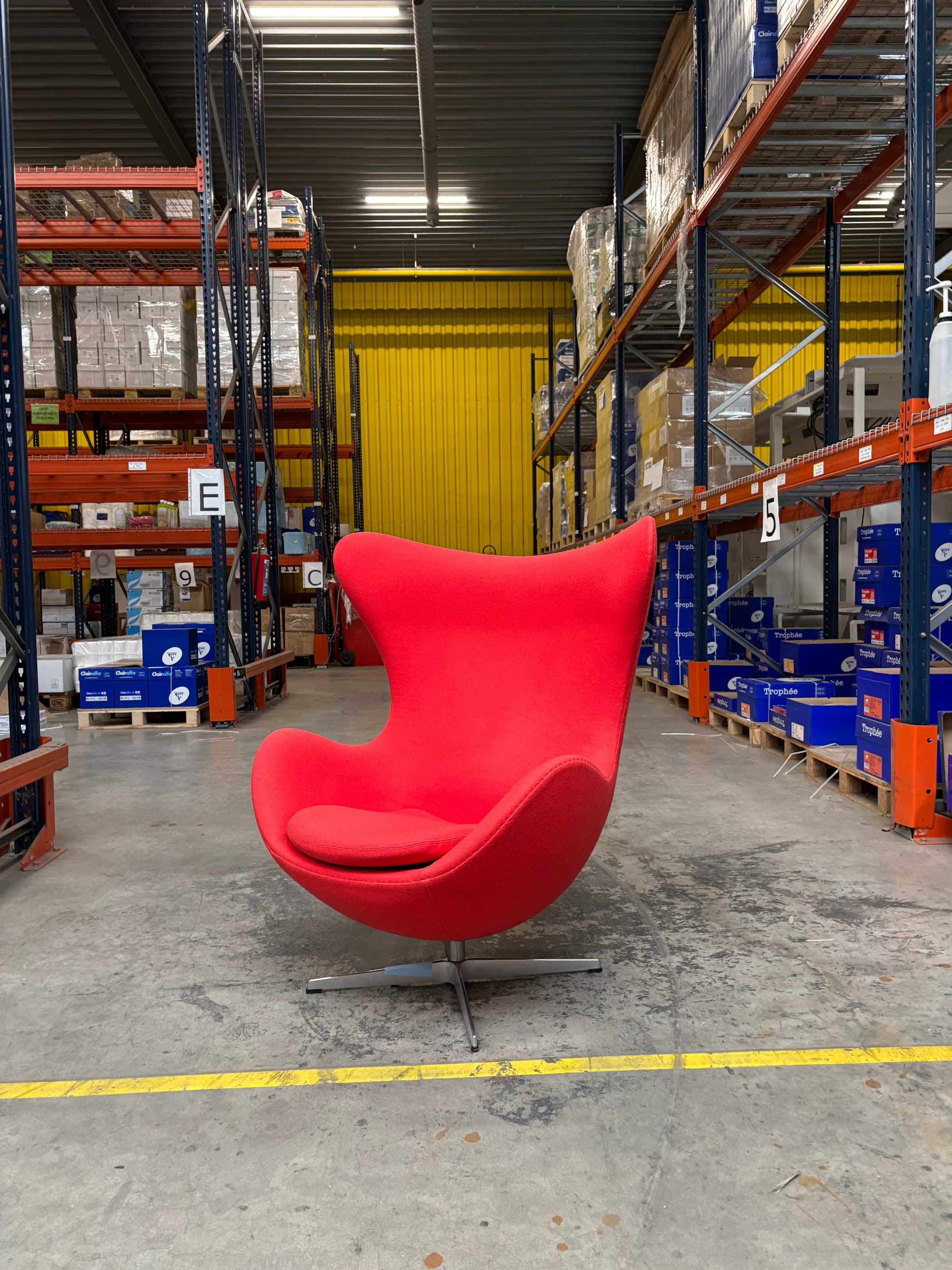 Egg Chair armchair by Arne Jacobsen for Fritz Hansen, 1980s-4