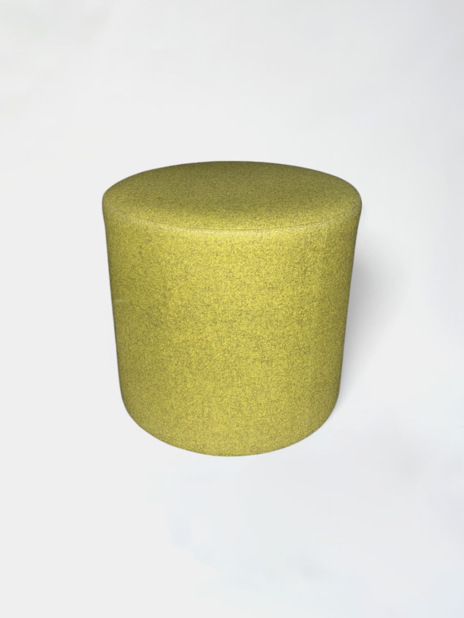 Pouf rond vert tacheté-0