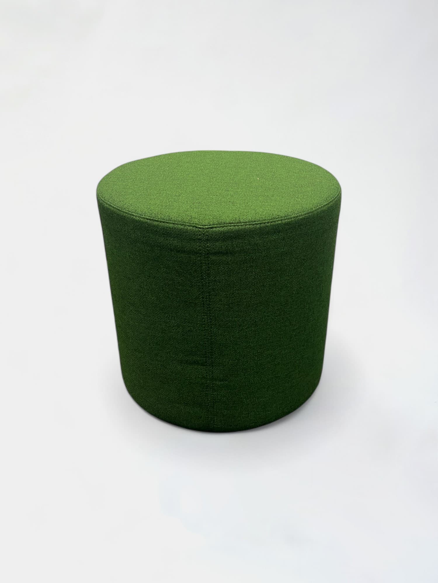 Green wood pouffe-0