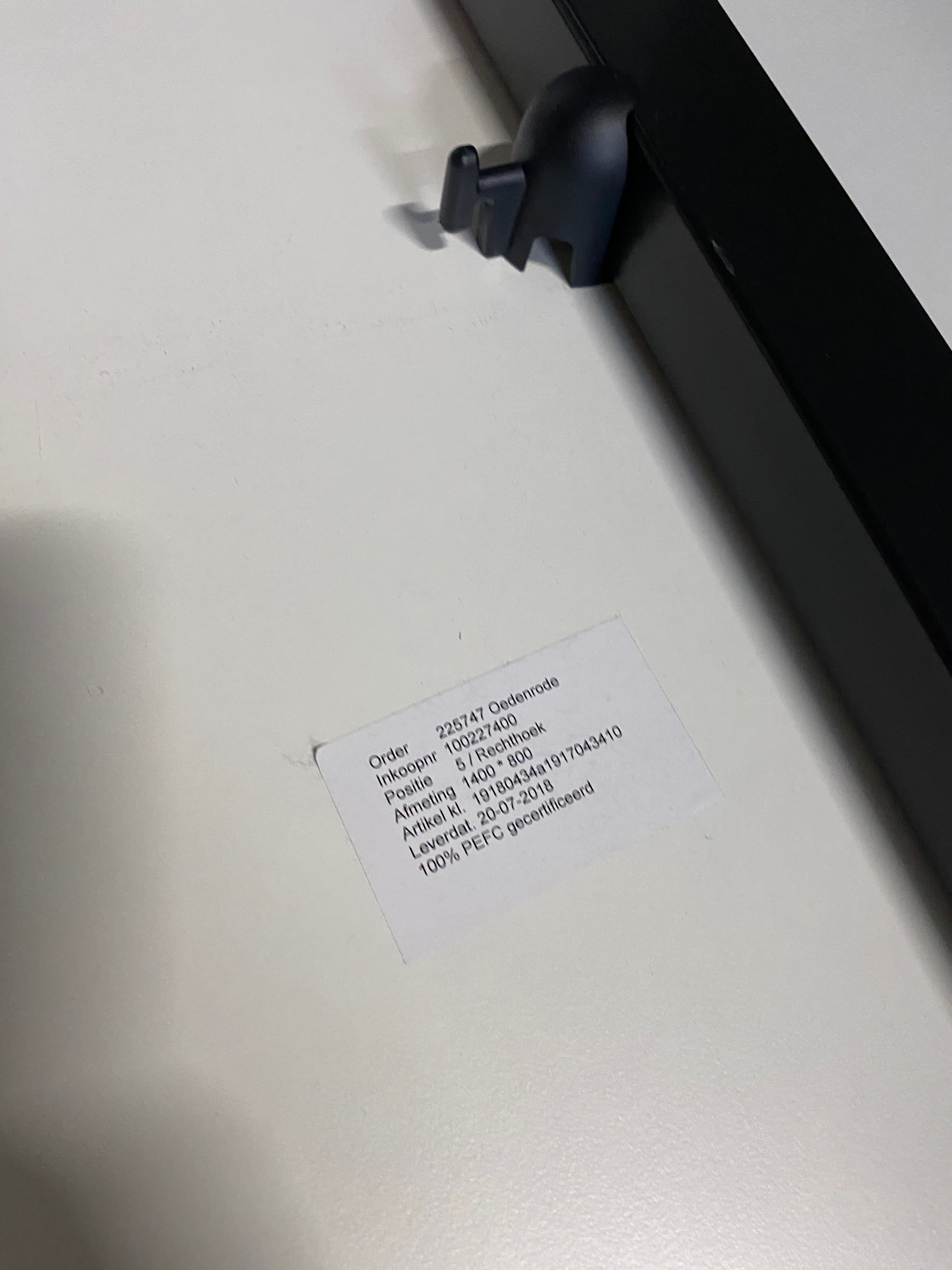 Ahrend 140cm duo desk White without separator-2