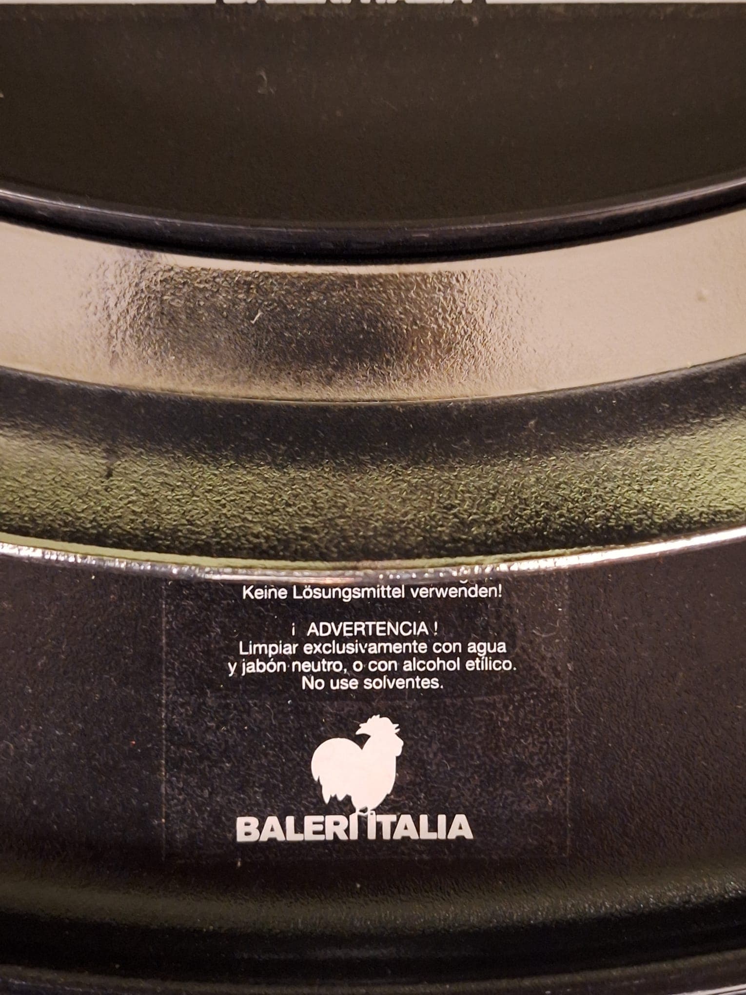 Baleri Italia black round steel coffee table-2