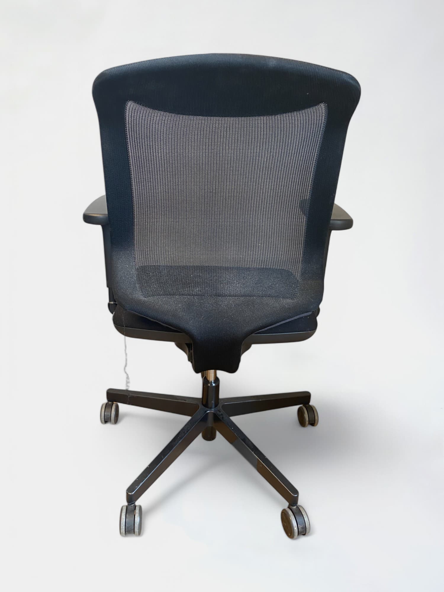 Giroflex Black Mesh Office Chair with Adjustable Armrests-1