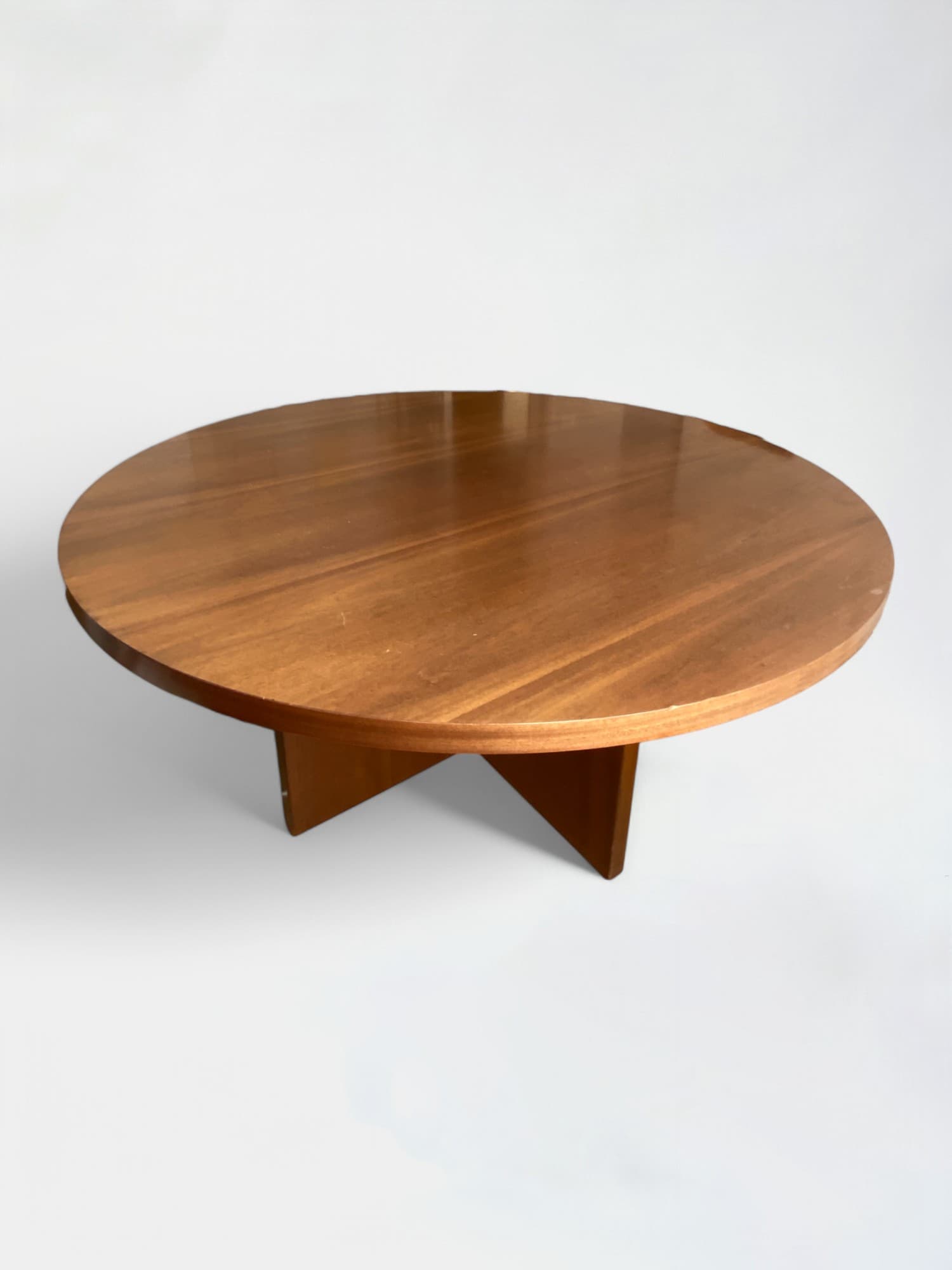 Brown Wood Round Table-0