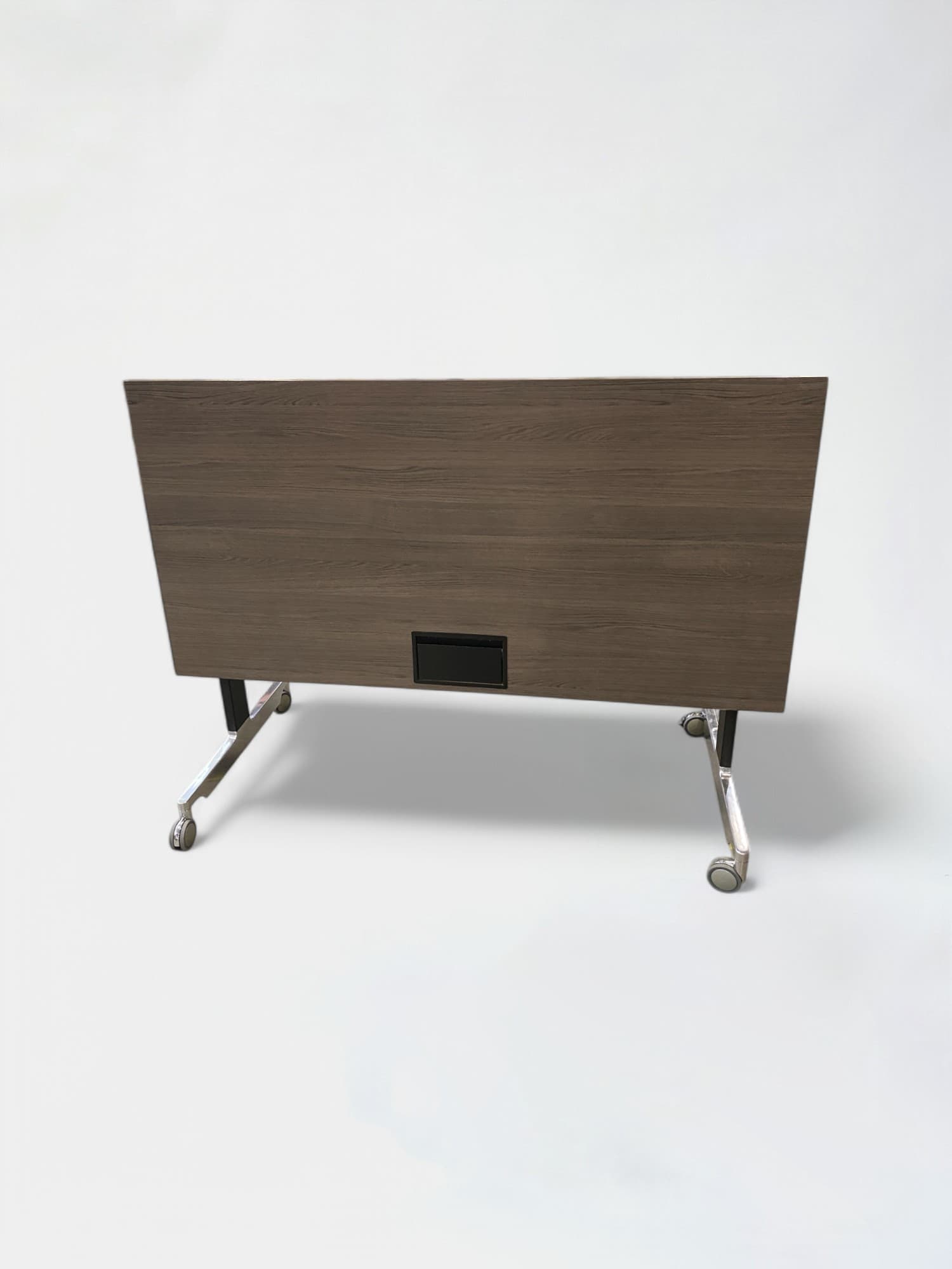 Wiesner Hager 160cm Brown foldable table on steel legs with top access-2