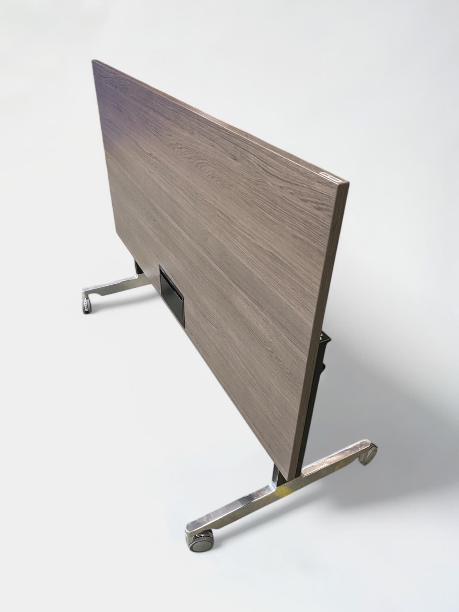 Wiesner Hager 160cm Brown foldable table on steel legs with top access-3