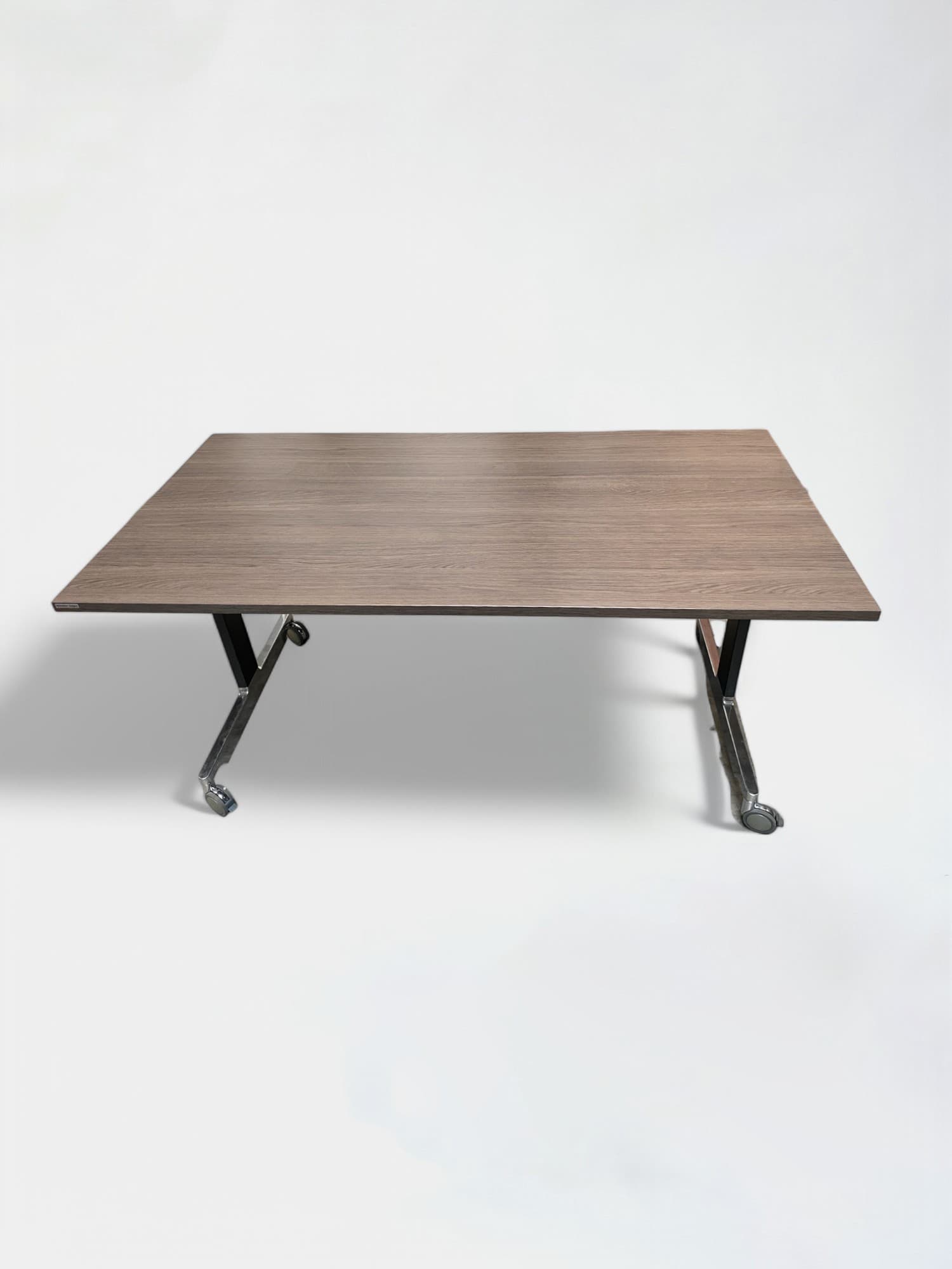 Wiesner Hager 160cm Brown foldable table on steel legs-1