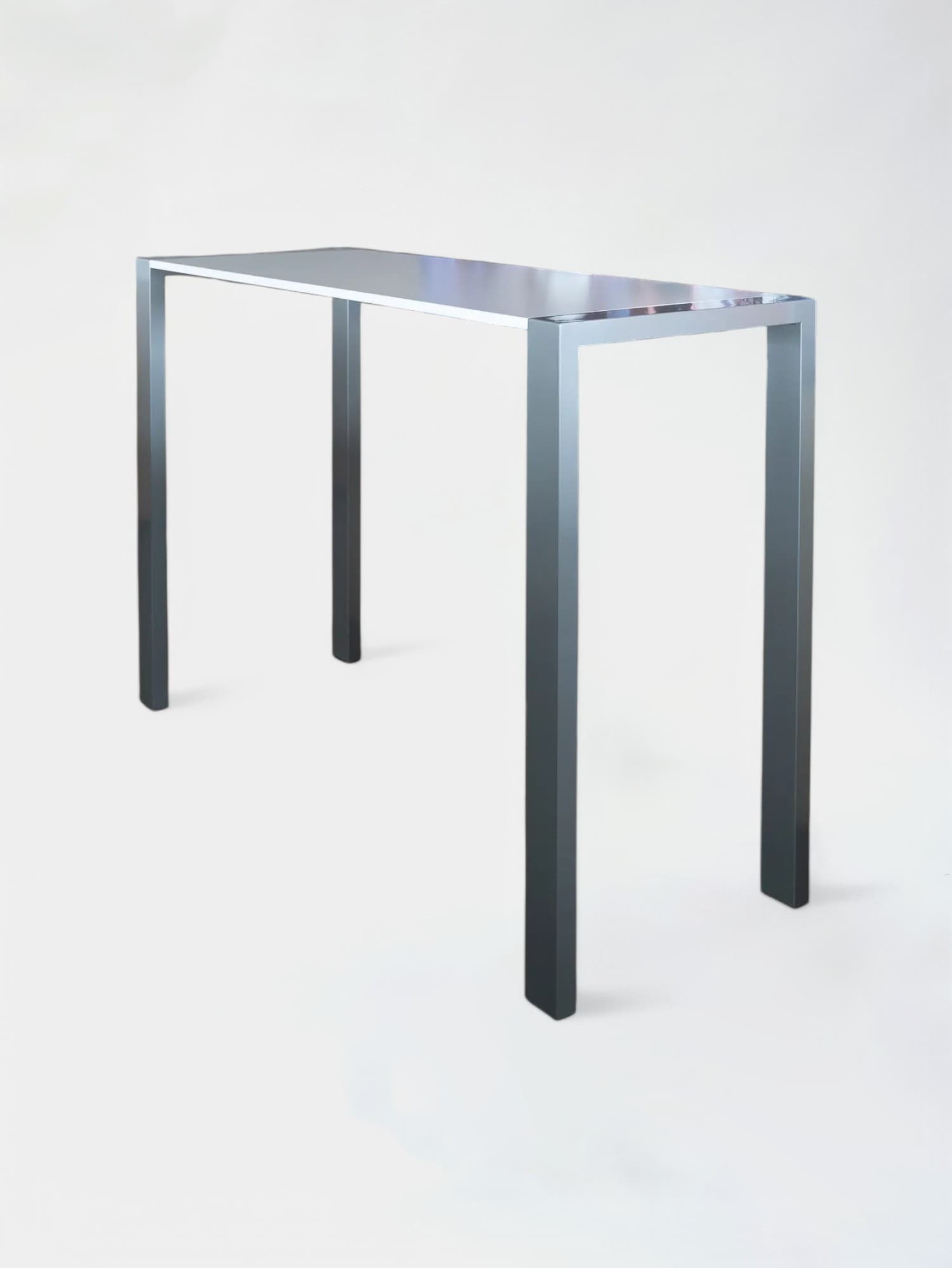 White high table with aluminum sides-0